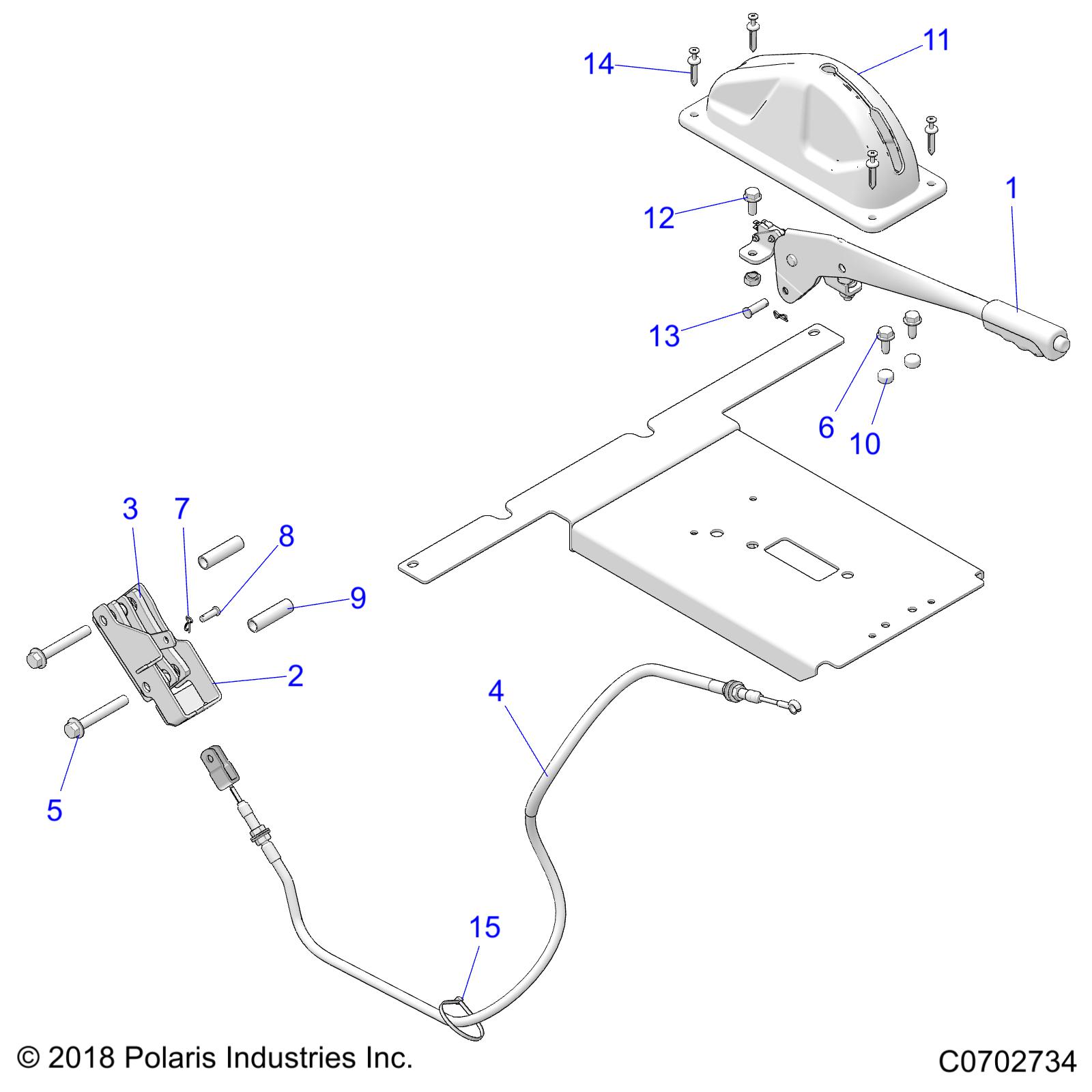 Part Number : 7082326 CBL-PARKING BK HEAT COVER 44