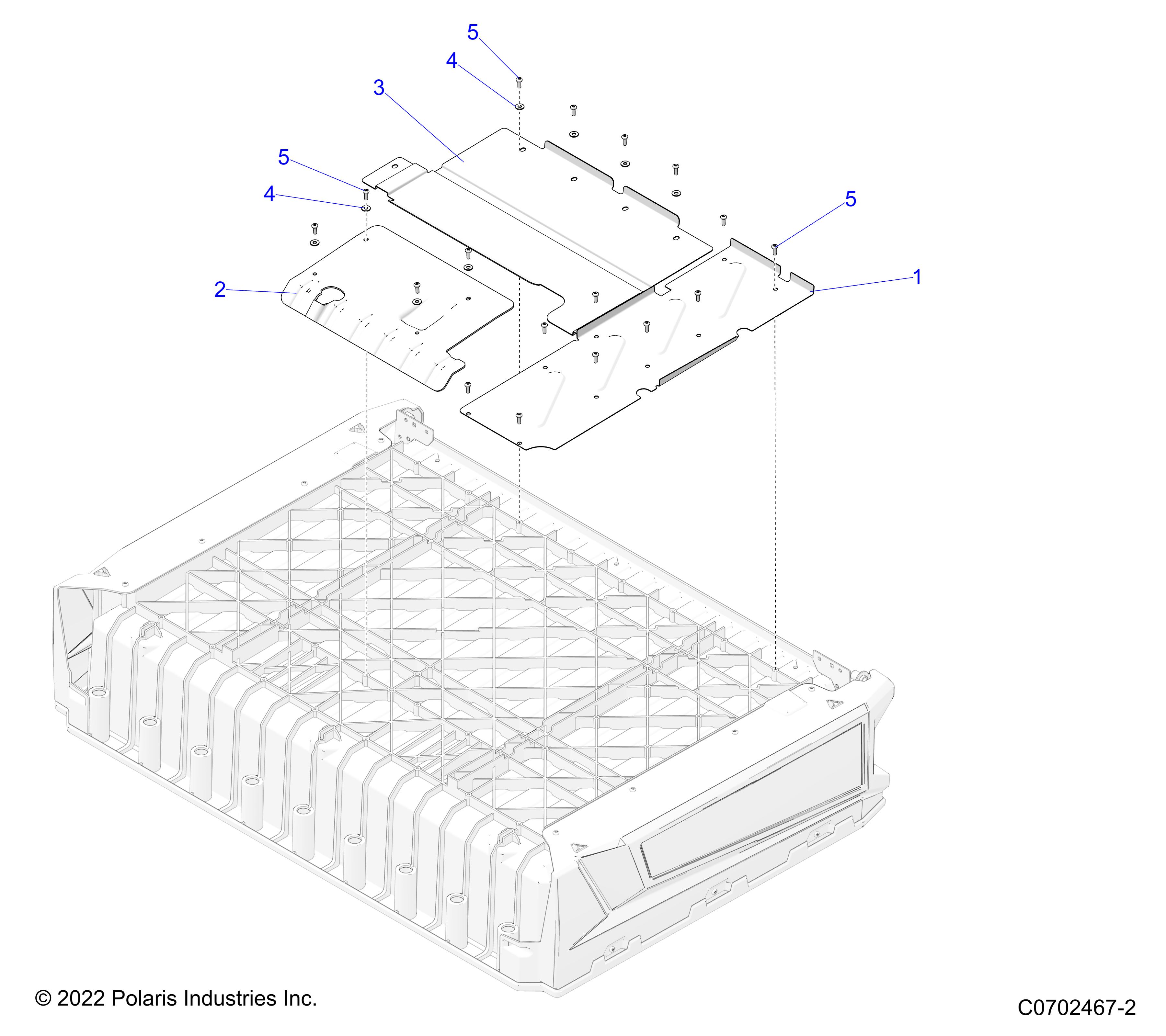 Part Number : 5262966 CARGO BOX SHIELD