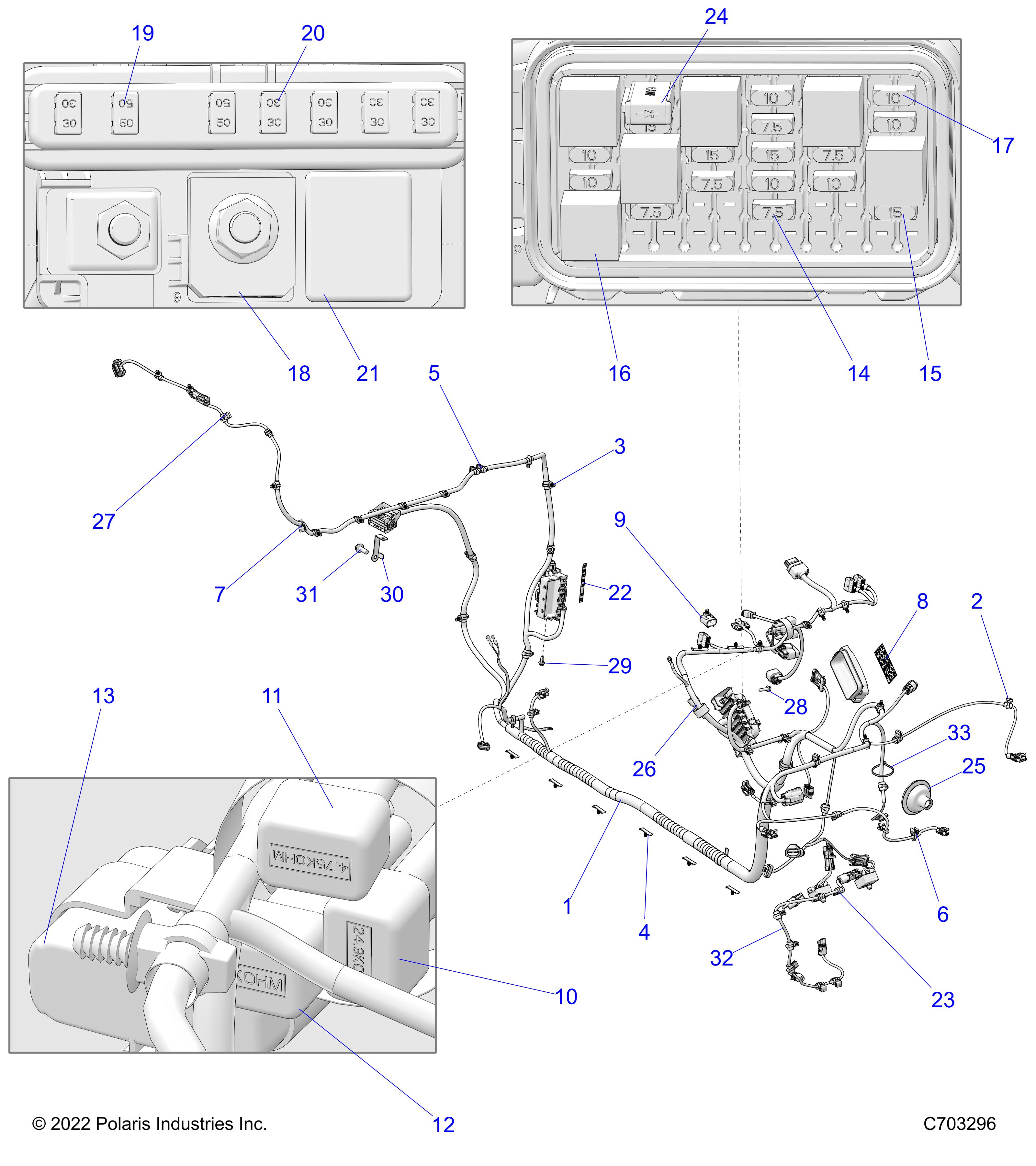 Part Number : 2416570 HARN-CHASSIS BASE PROR