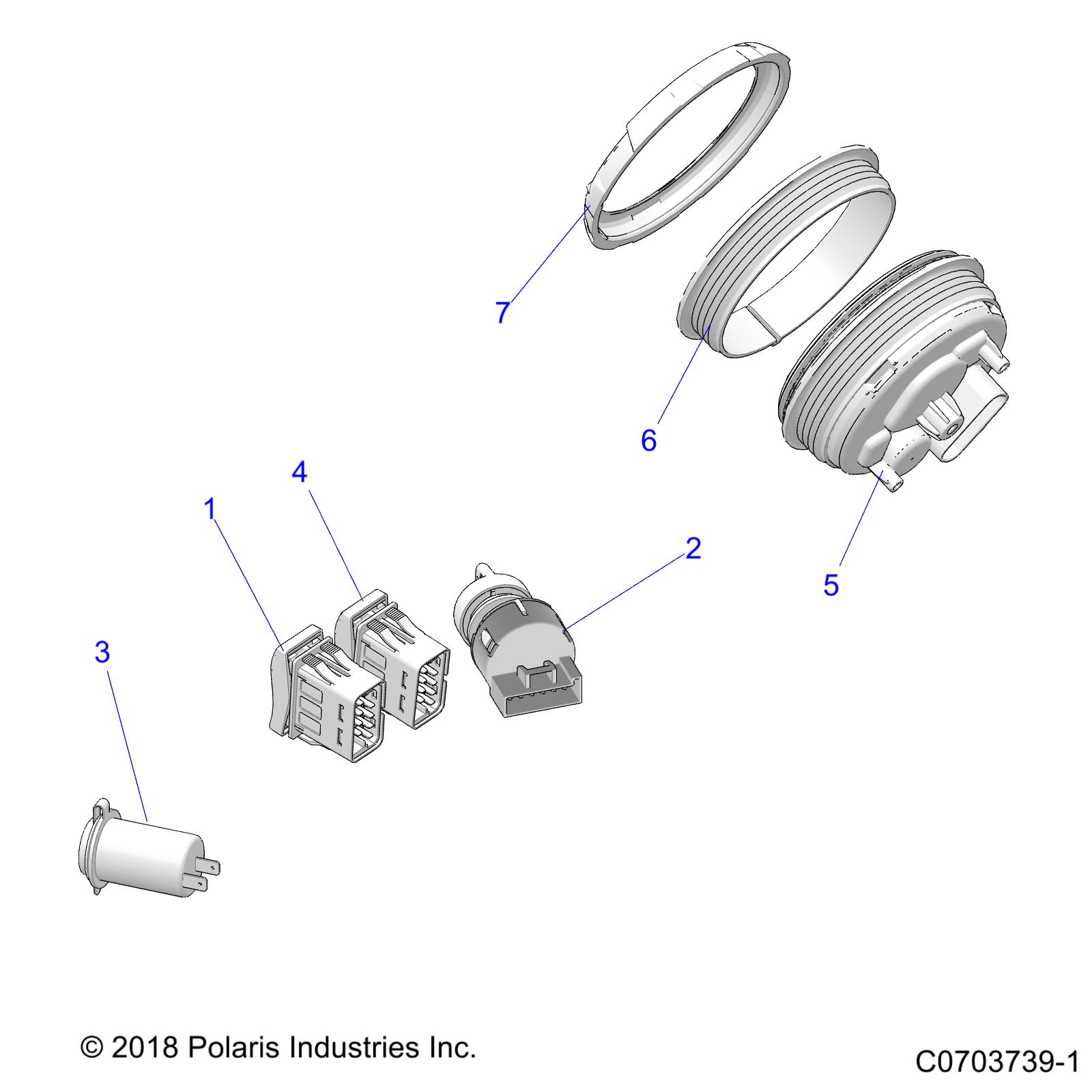 Part Number : 3280675 ASM-CLUSTER CPIA3 SXS BLU CHL6