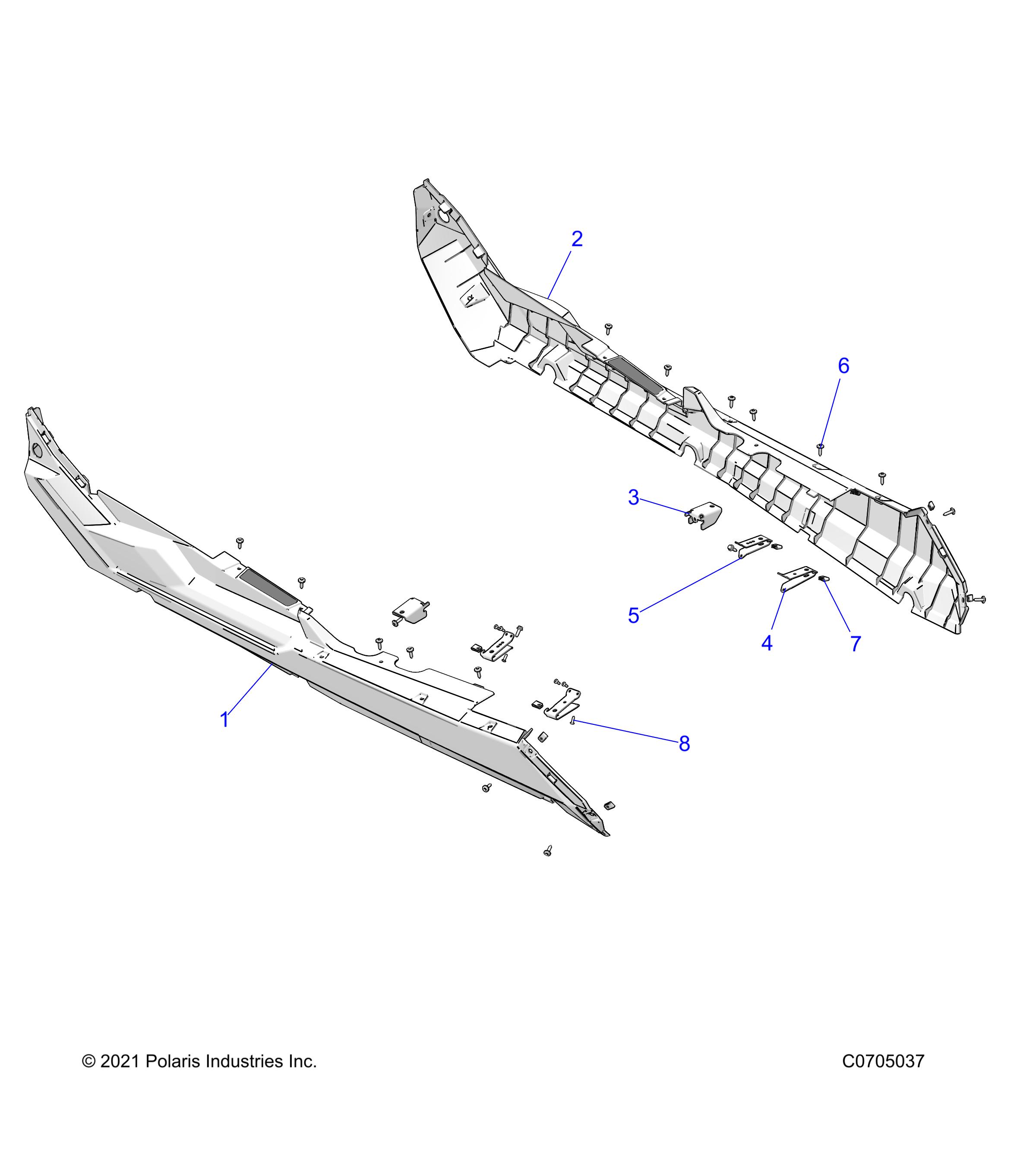 Part Number : 5457140-453 ROCKER-LH MP AVALANCHE GRAY