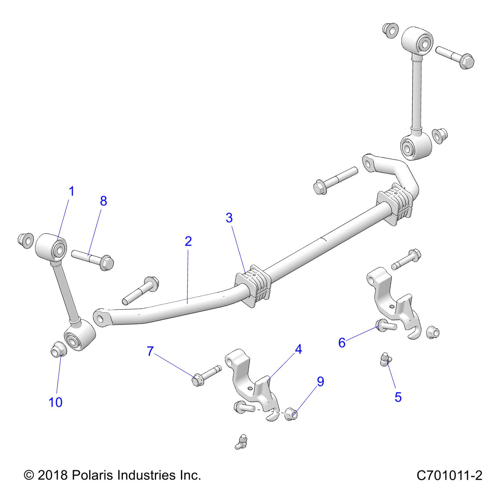 Foto diagrama Polaris que contem a peça 5338117