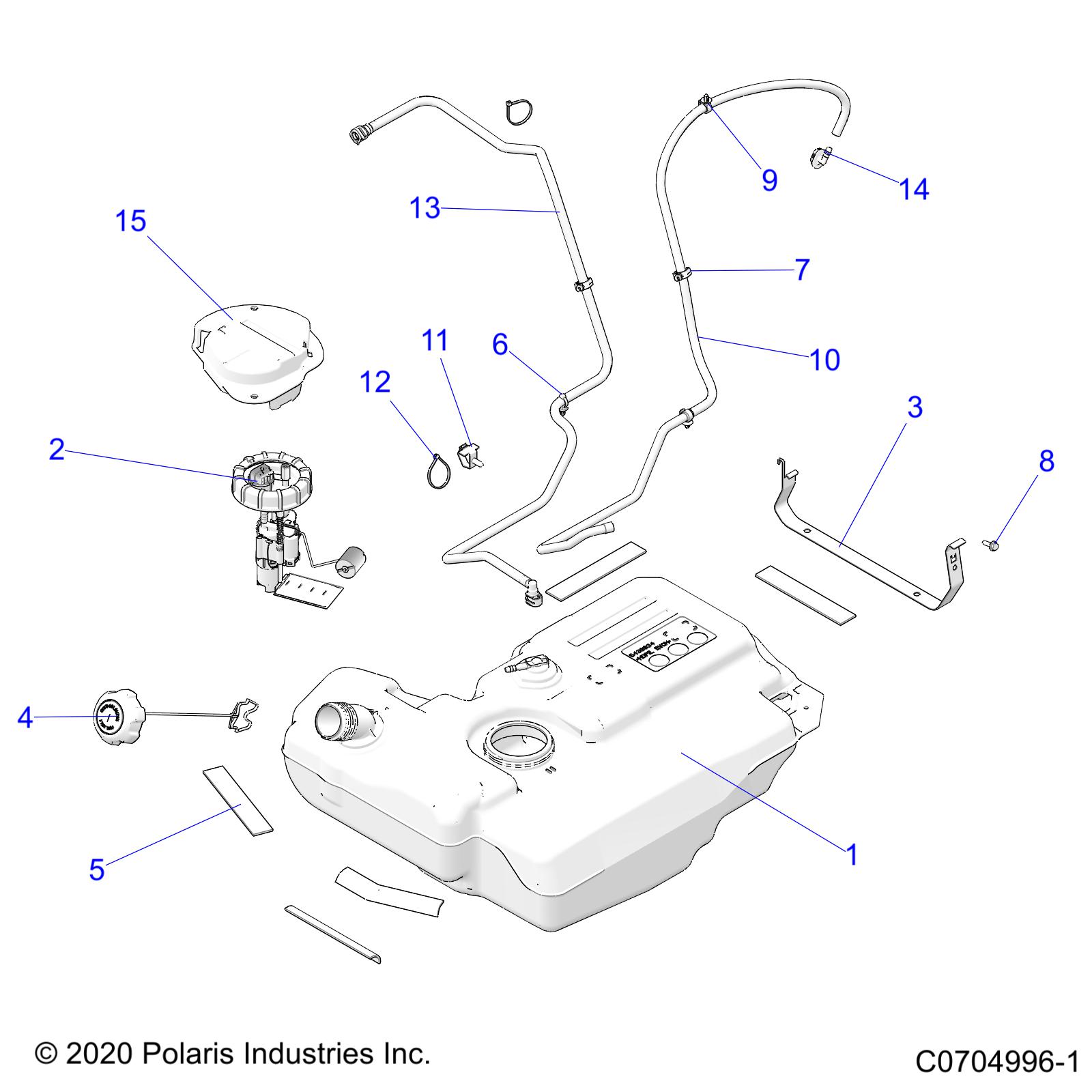 Foto diagrama Polaris que contem a peça 2522377