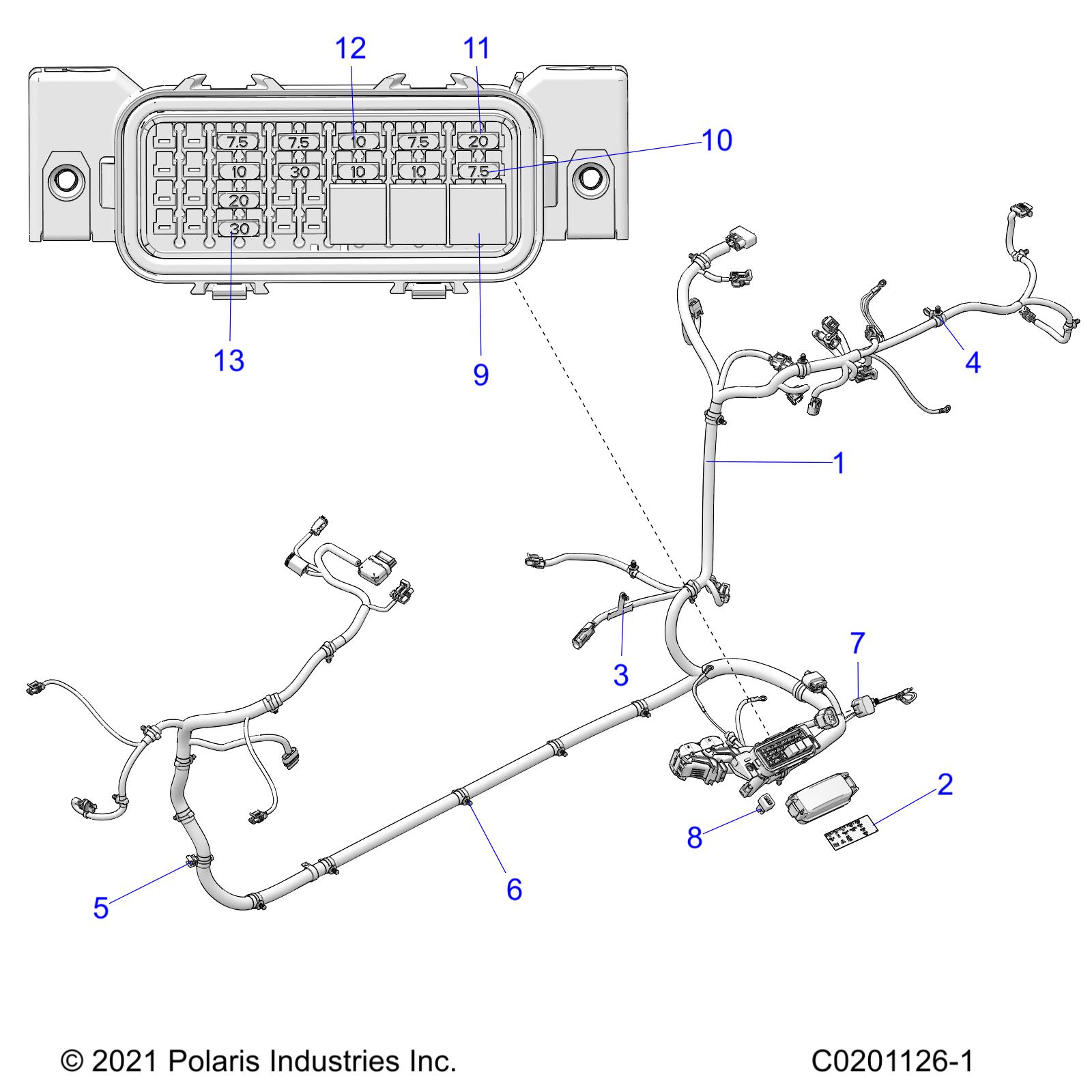 Part Number : 2415245 HARN-CHASSIS SXS 180