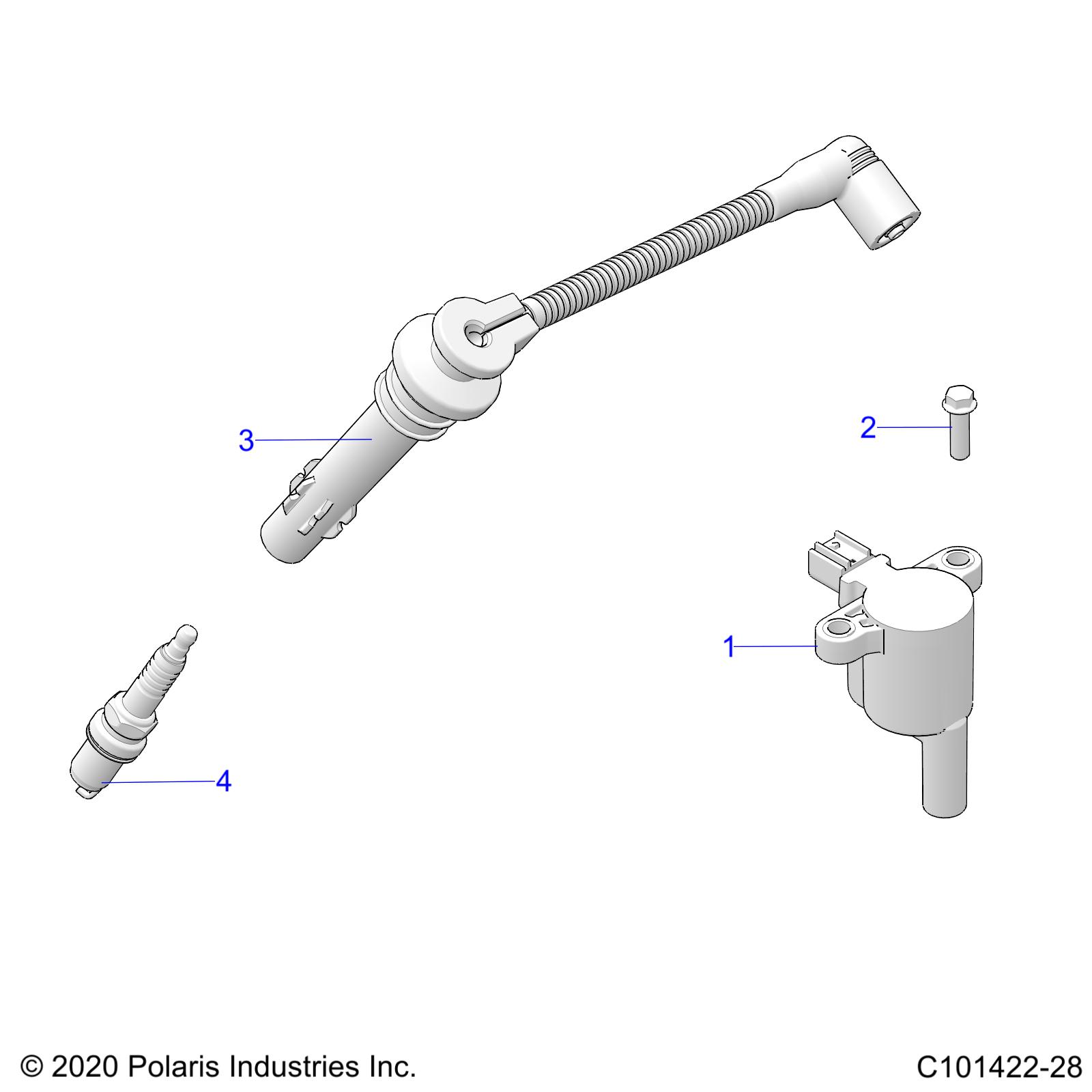 Foto diagrama Polaris que contem a peça 3022662