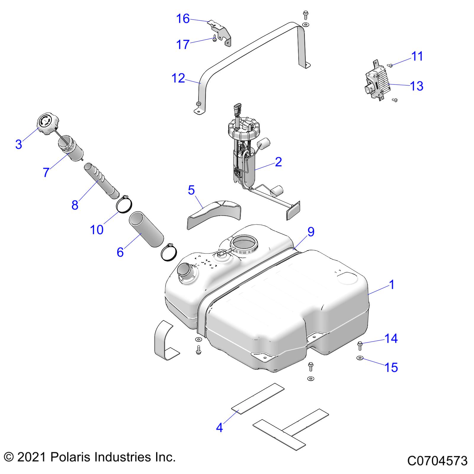 Foto diagrama Polaris que contem a peça 2638042