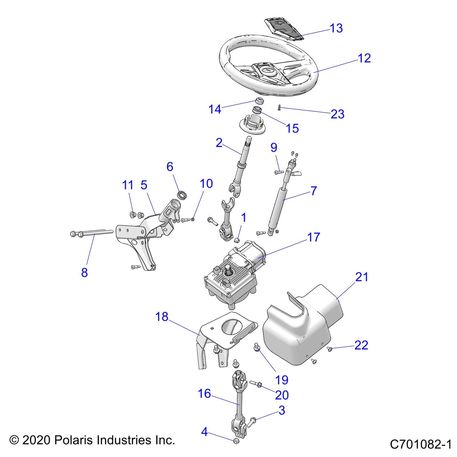 Foto diagrama Polaris que contem a peça 1824504