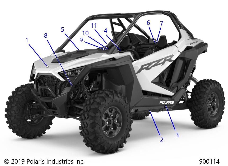 Foto diagrama Polaris que contem a peça 7191493