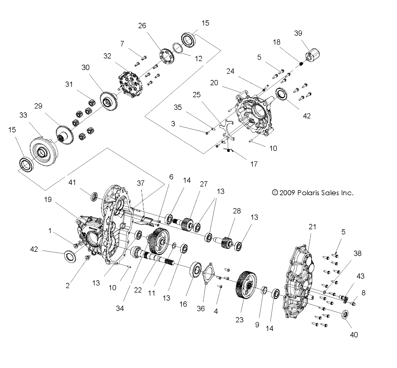 Part Number : 1332793 GEARCASE ASSEMBLY