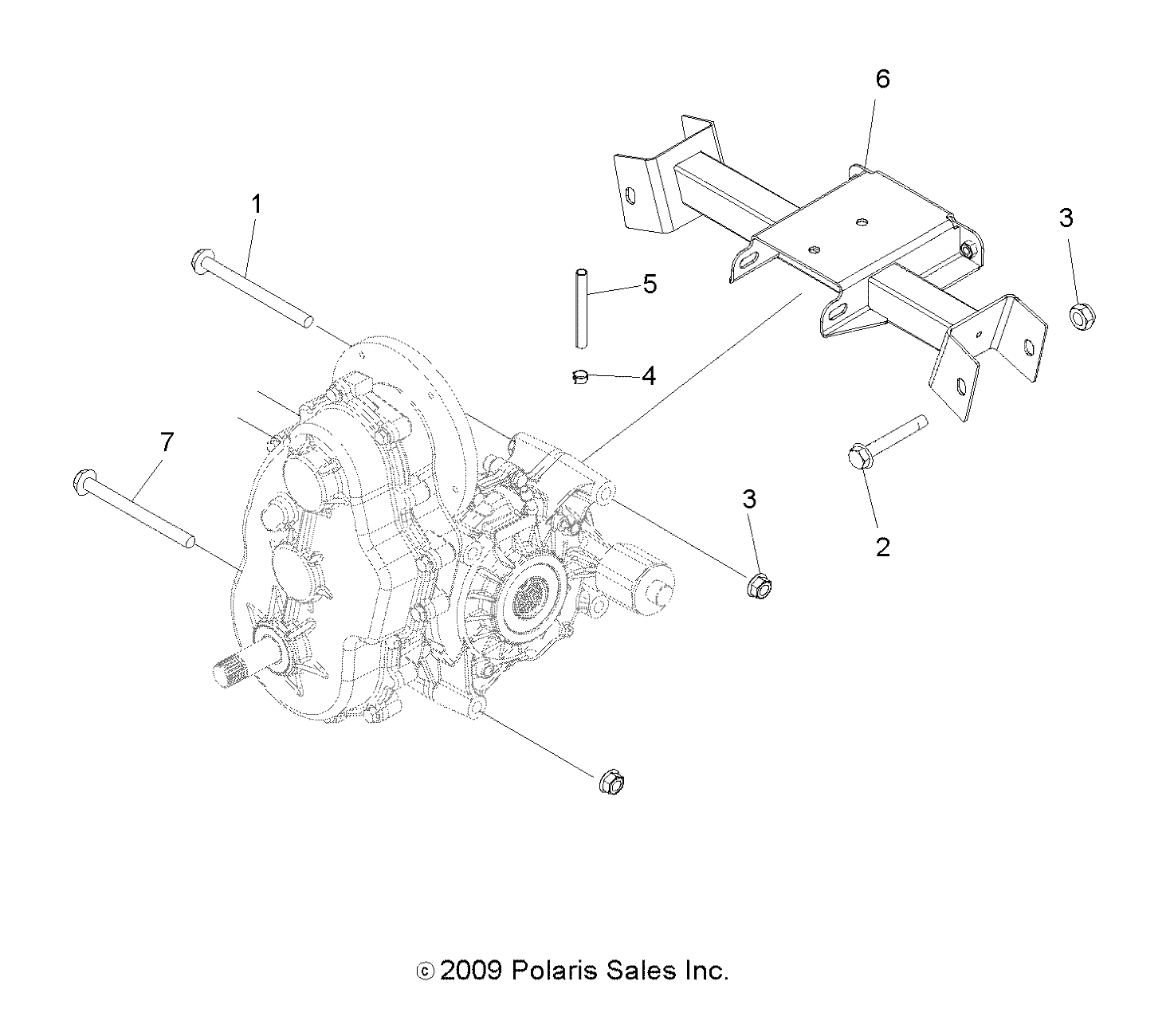 Part Number : 1017335-458 GEAR CASE MOUNT WELD  REAR  MA