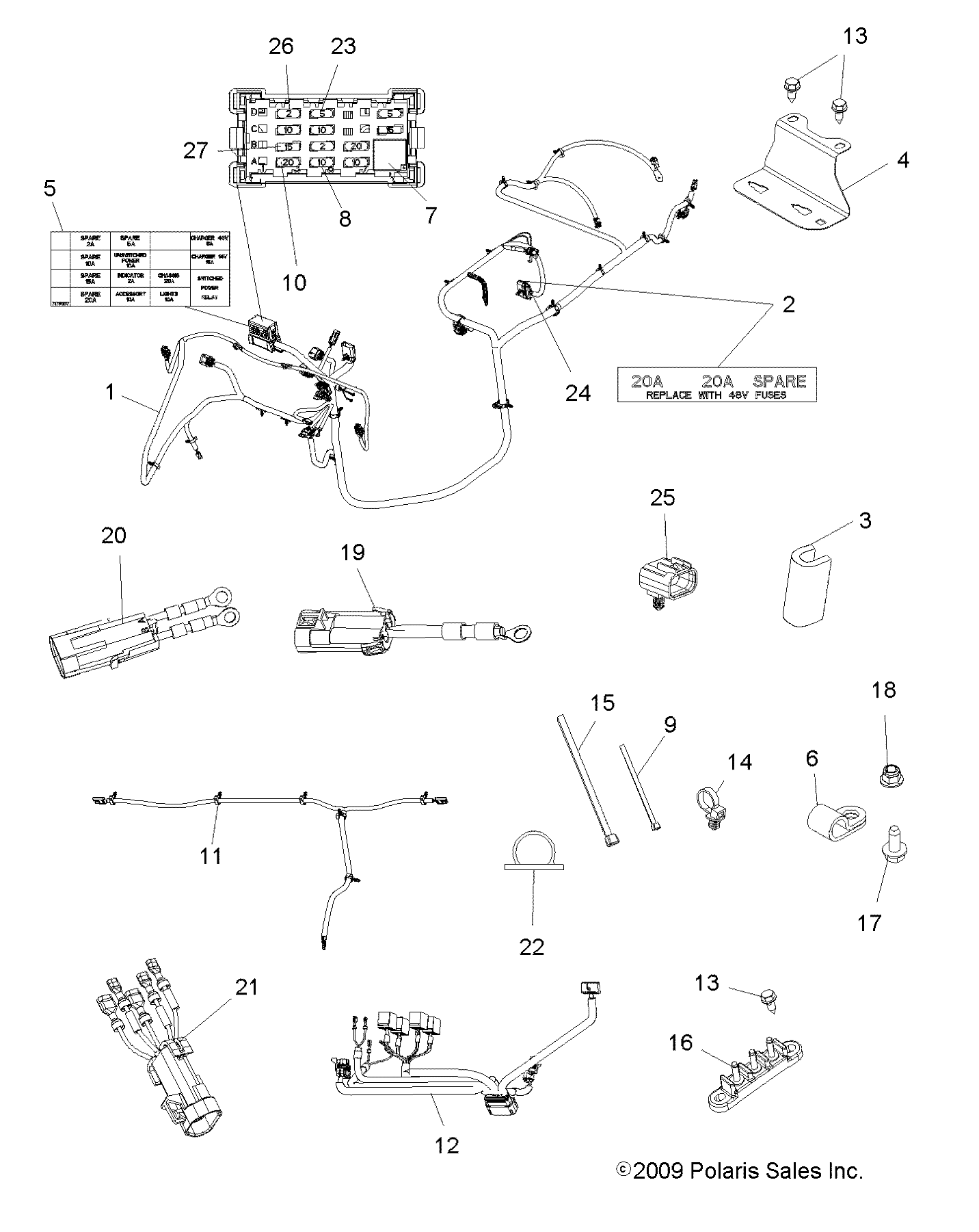 Part Number : 2411446 CONTACTOR HARNESS