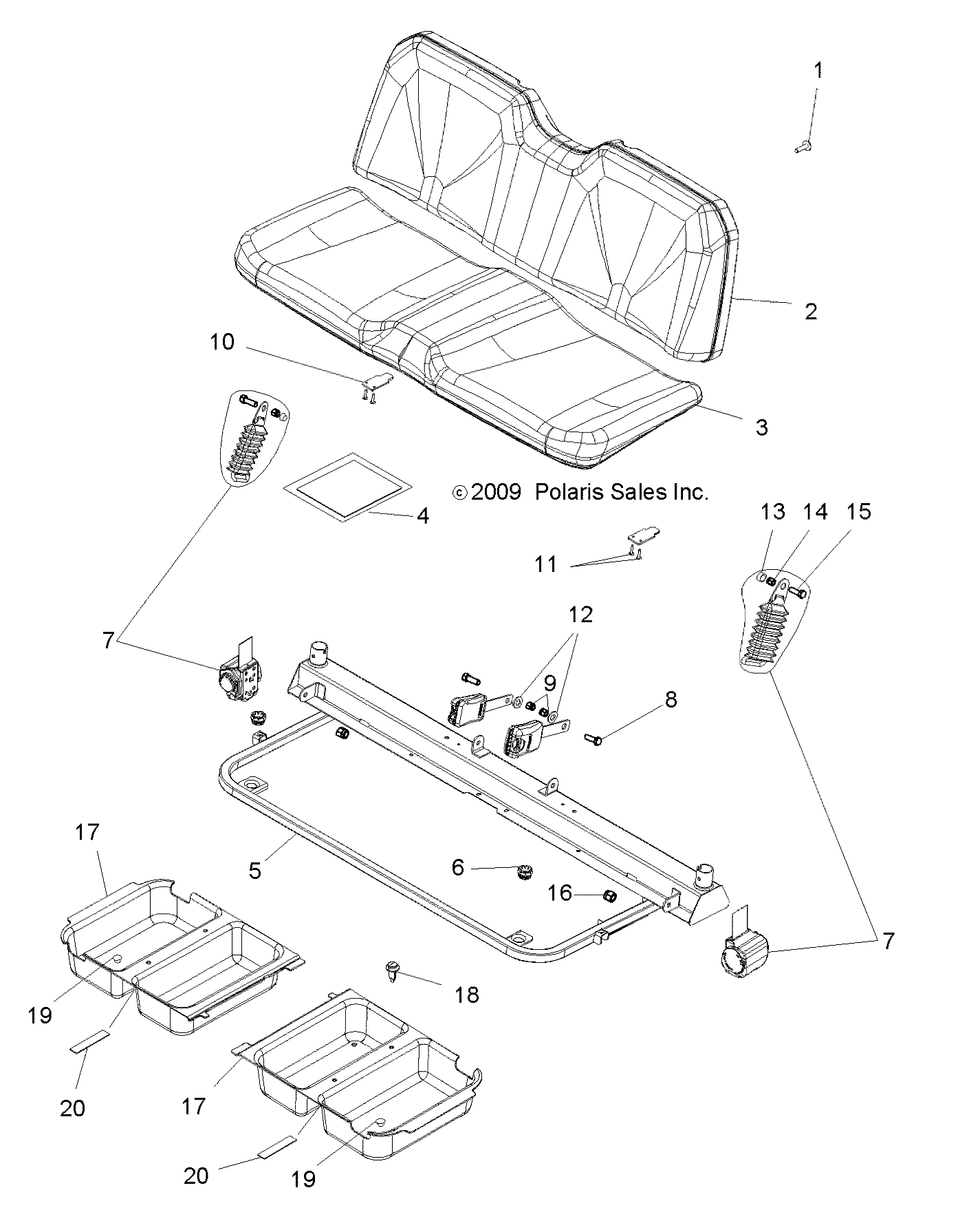 Part Number : 2633992 SEAT BELT ASSEMBLY