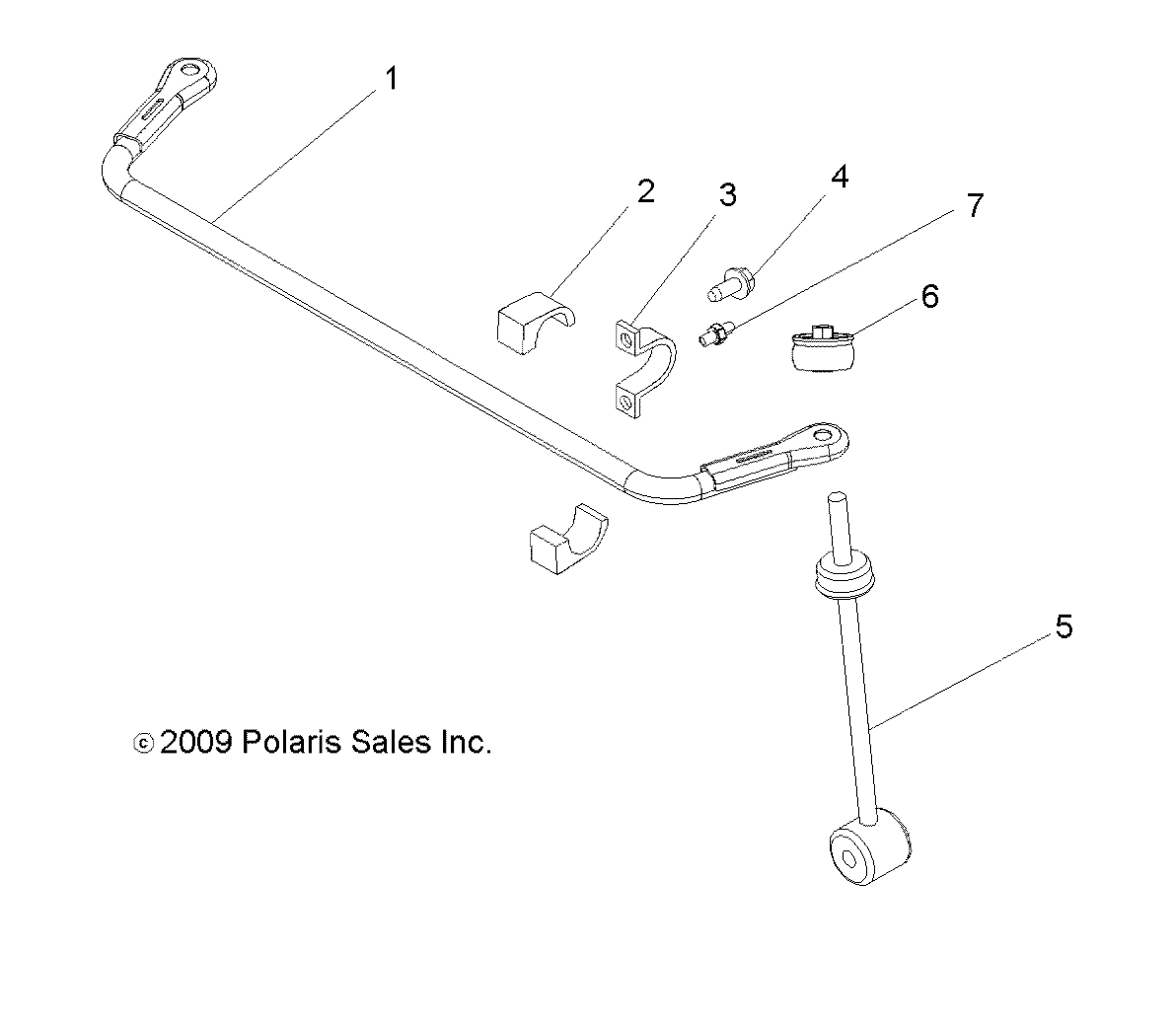 Part Number : 1016615-458 STABILIZER BAR  MATTE BLACK