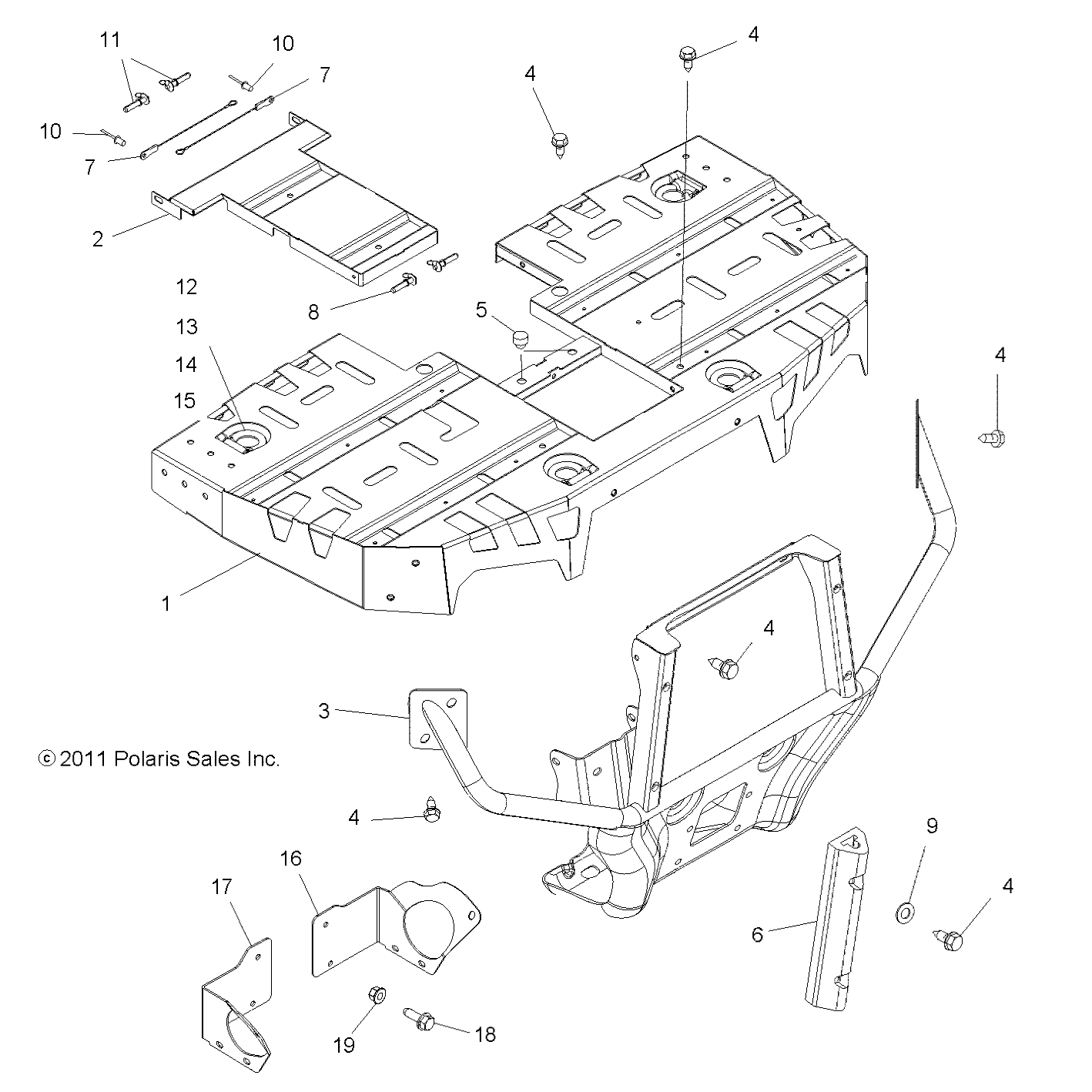 Part Number : 1018037-521 BRUSH GUARD  FRONT