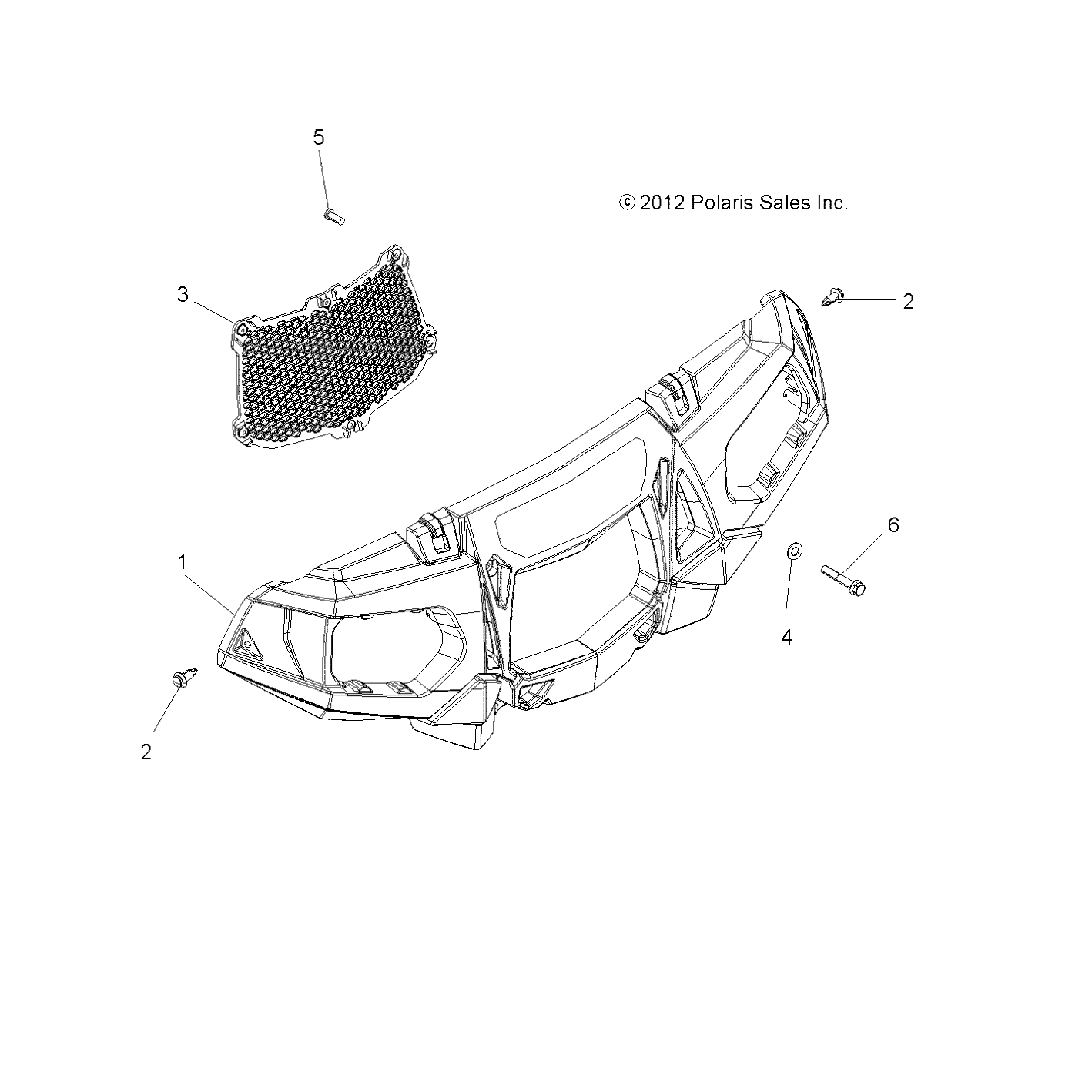 Part Number : 5439819-070 BUMPER-FRONT MODIFIED BLK