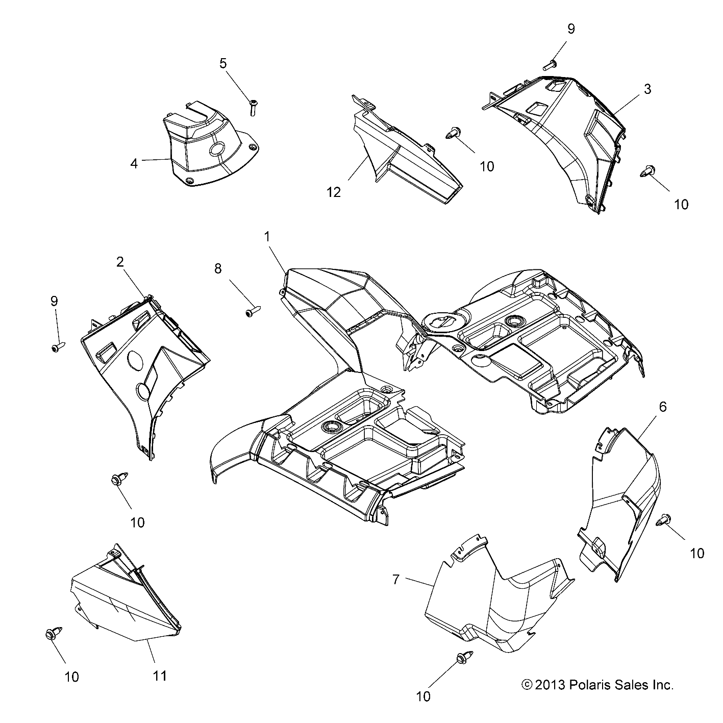 Part Number : 2635417-453 CAB ASSEMBLY  FRONT  AVALANCHE