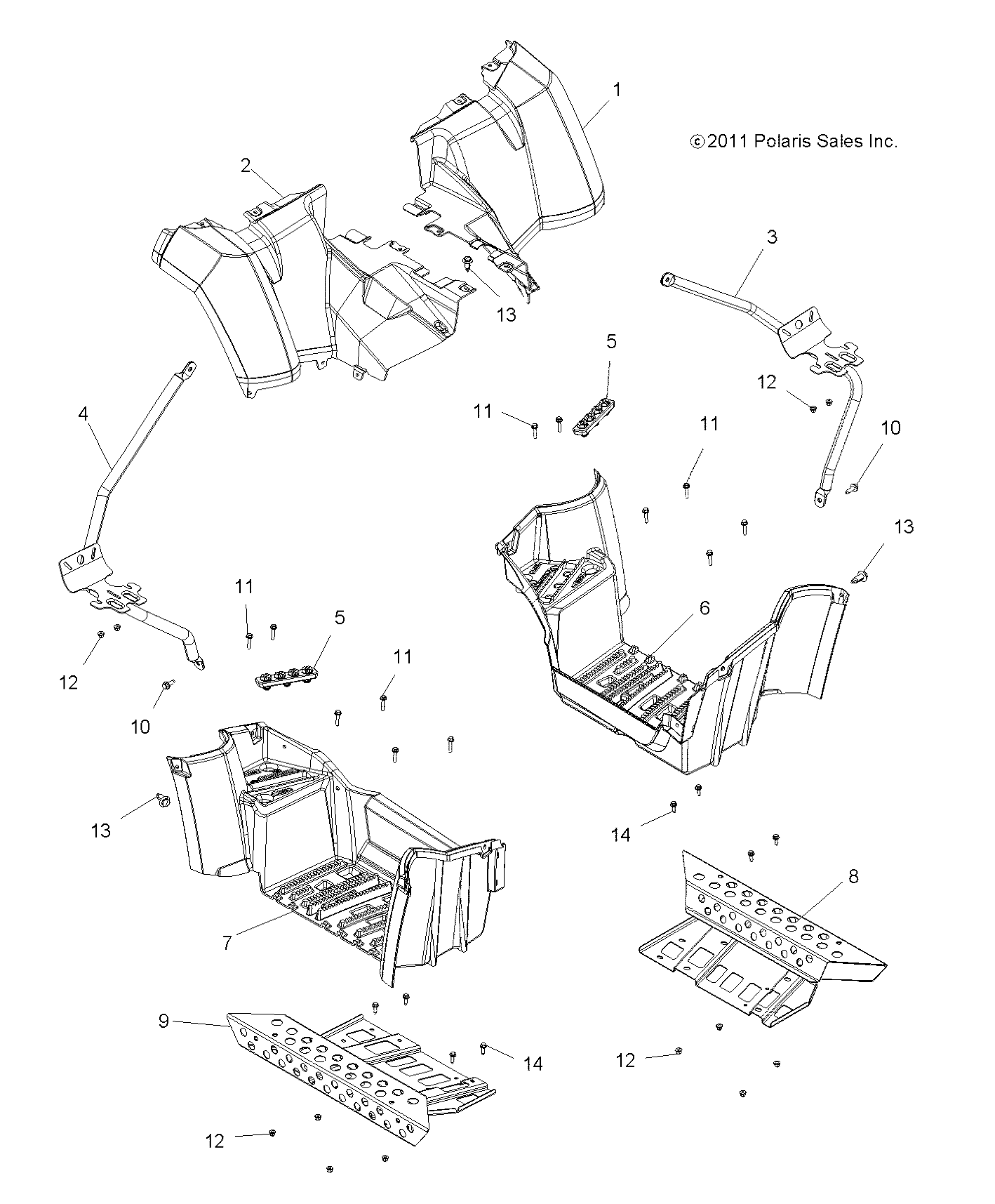 Part Number : 1018070-521 FOOTPAD SUPPORT  LEFT