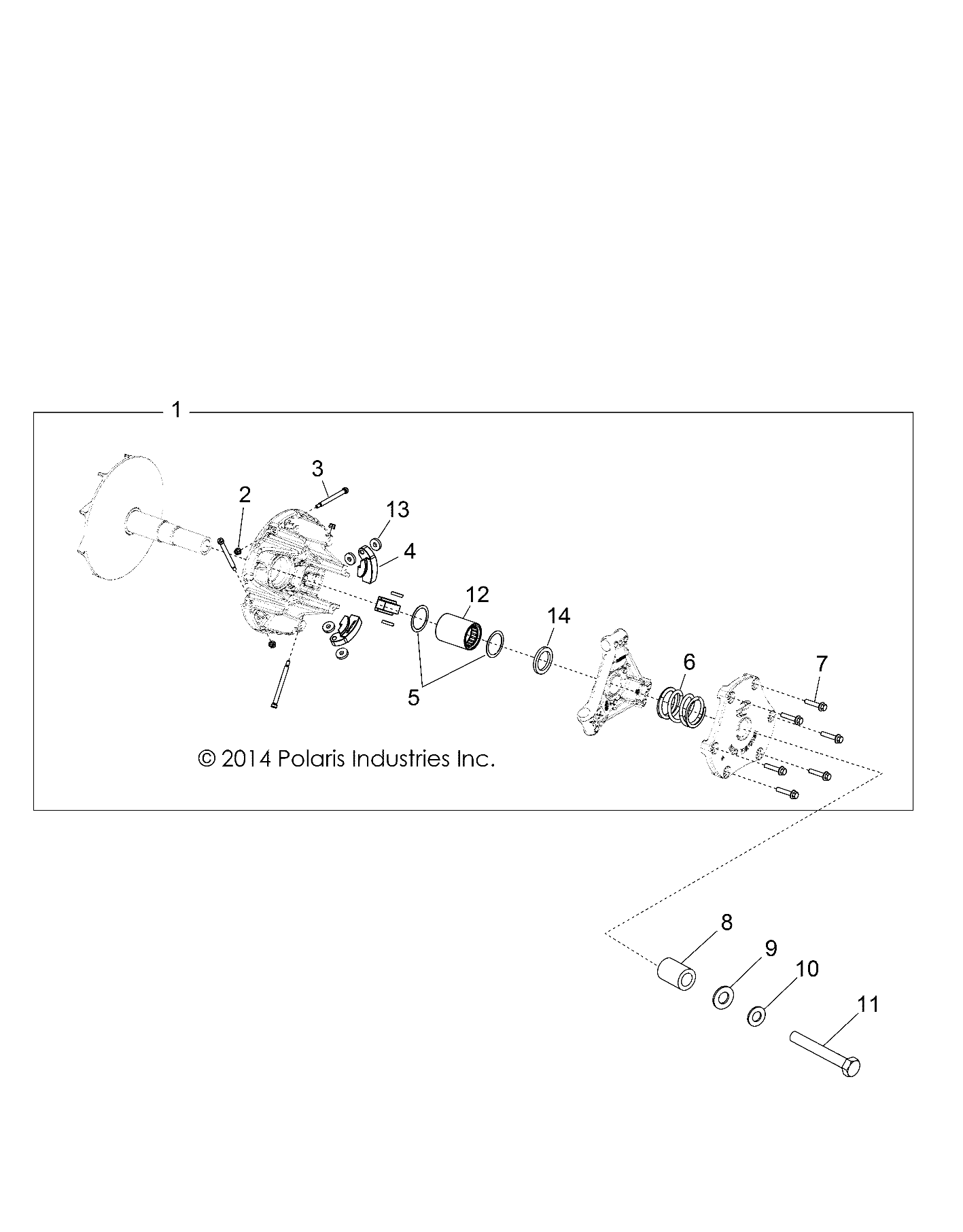 Foto diagrama Polaris que contem a peça 7519812