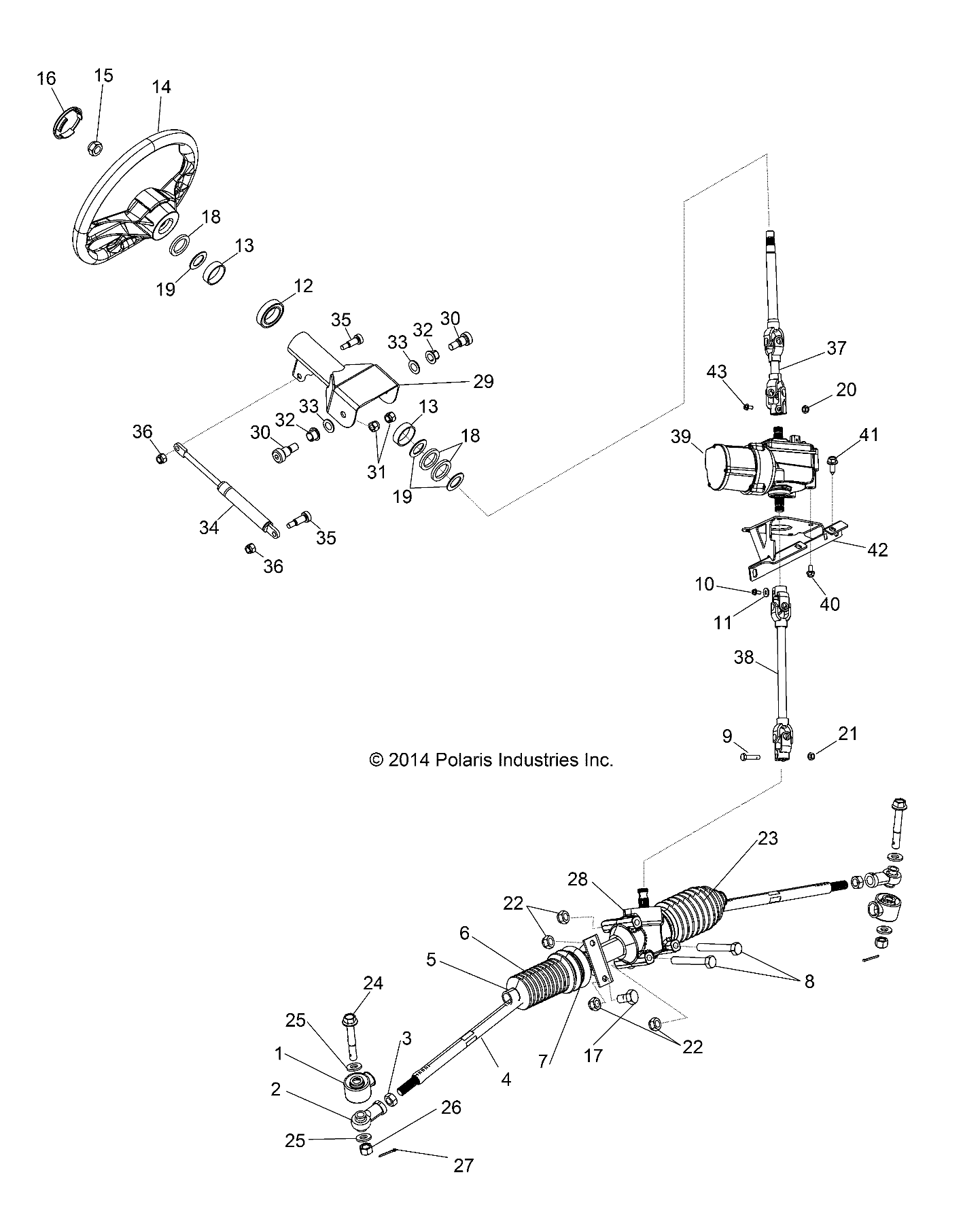 Part Number : 2411796 ACTUATOR  STEERING POWER