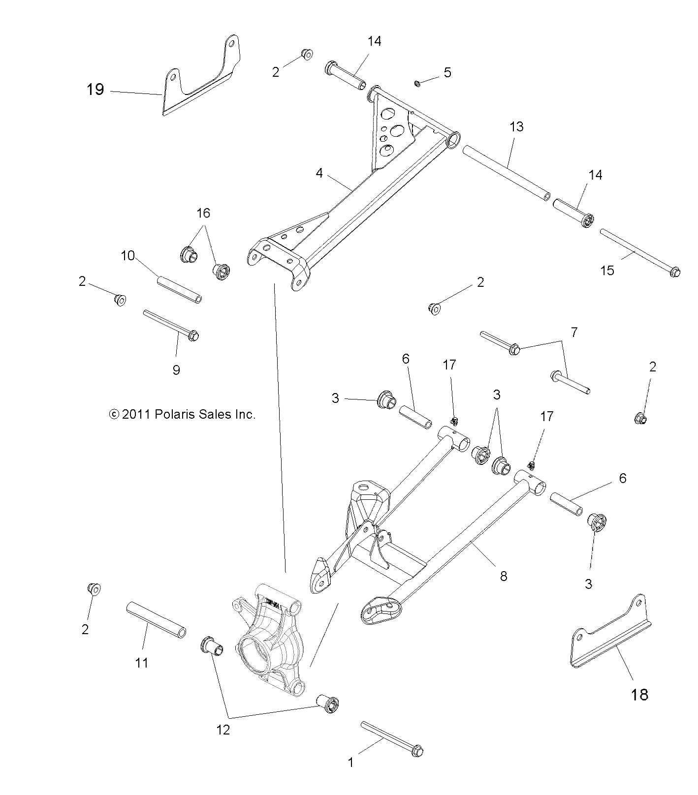 Foto diagrama Polaris que contem a peça 7519016