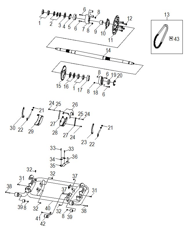 Foto diagrama Polaris que contem a peça 0452715