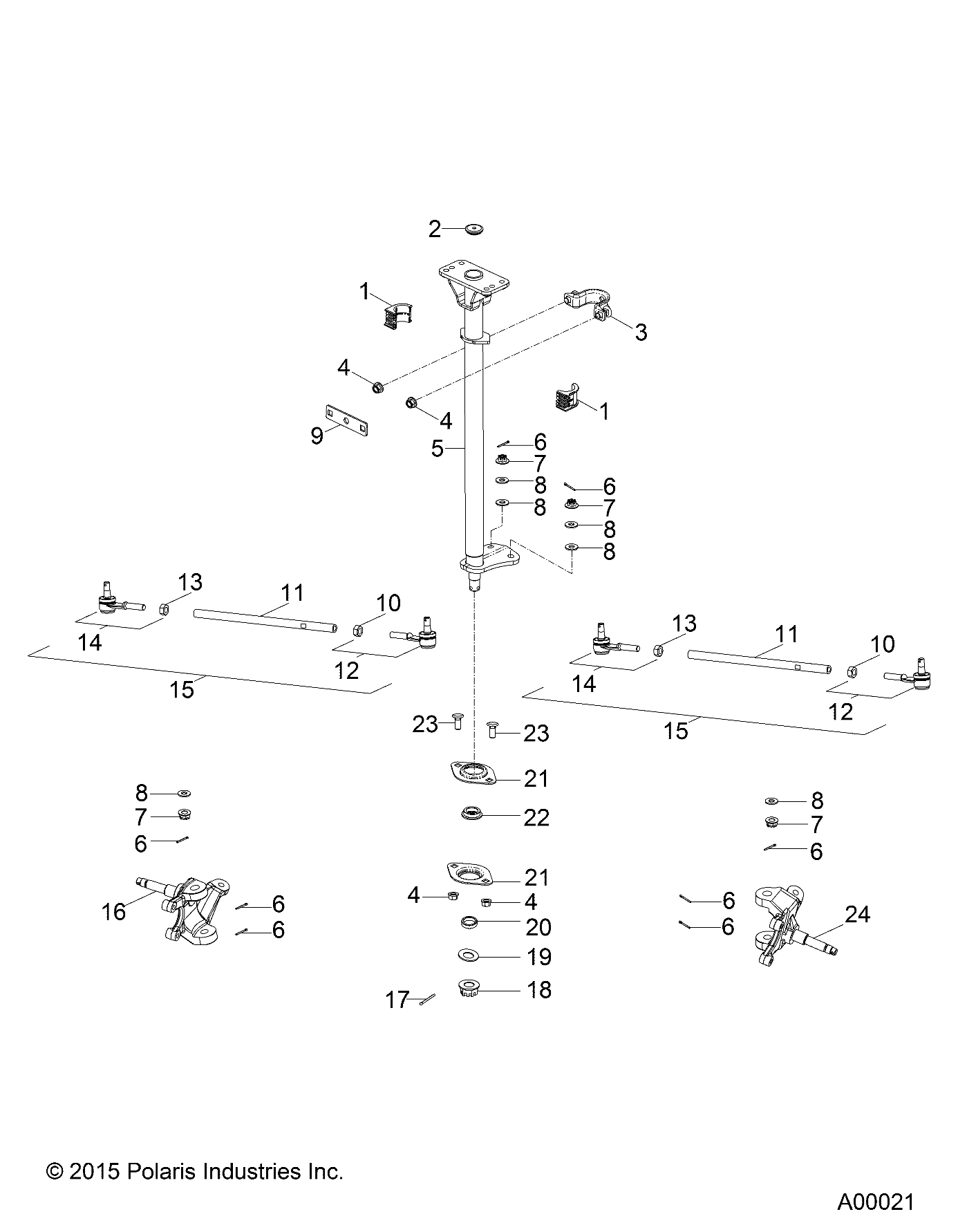 Foto diagrama Polaris que contem a peça 0452707