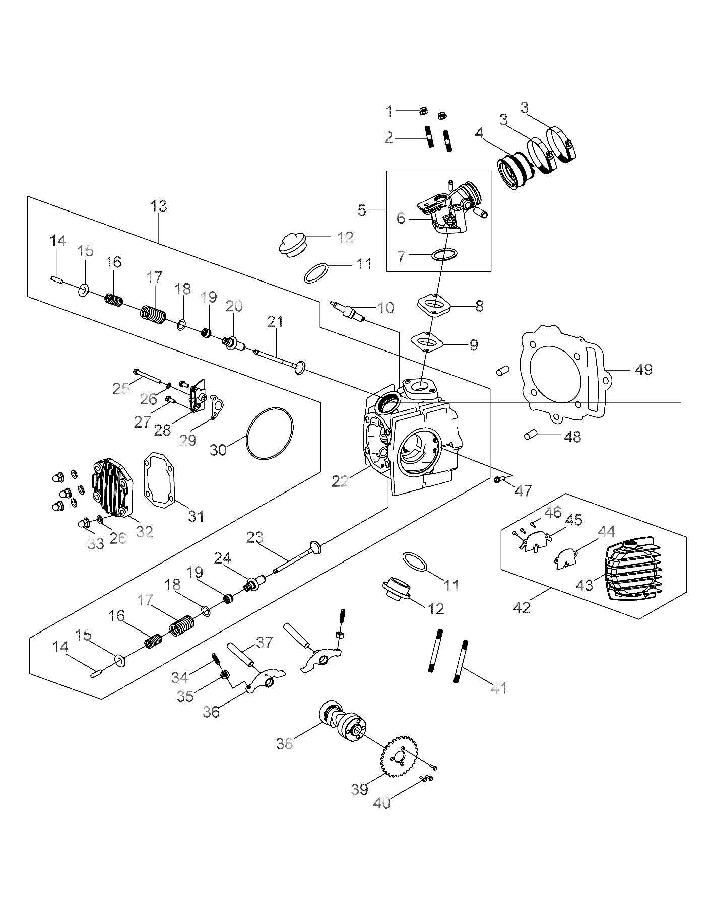 Foto diagrama Polaris que contem a peça 0451766