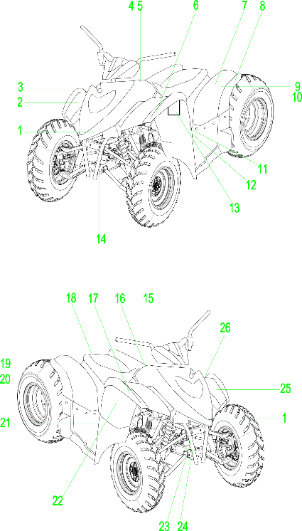 Foto diagrama Polaris que contem a peça 7079906