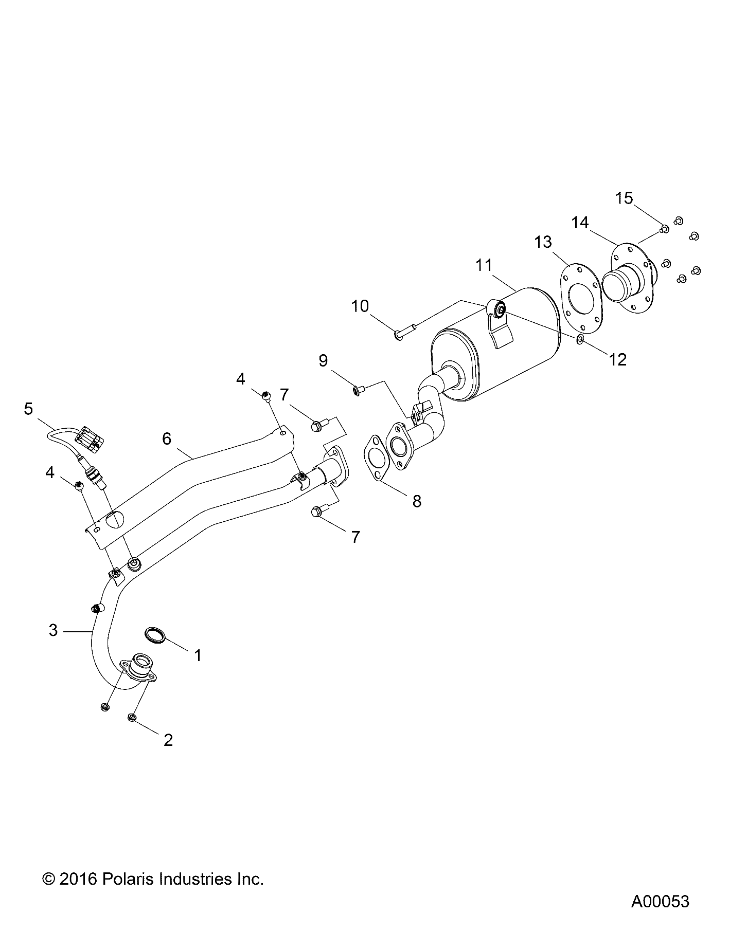 Foto diagrama Polaris que contem a peça 4016021