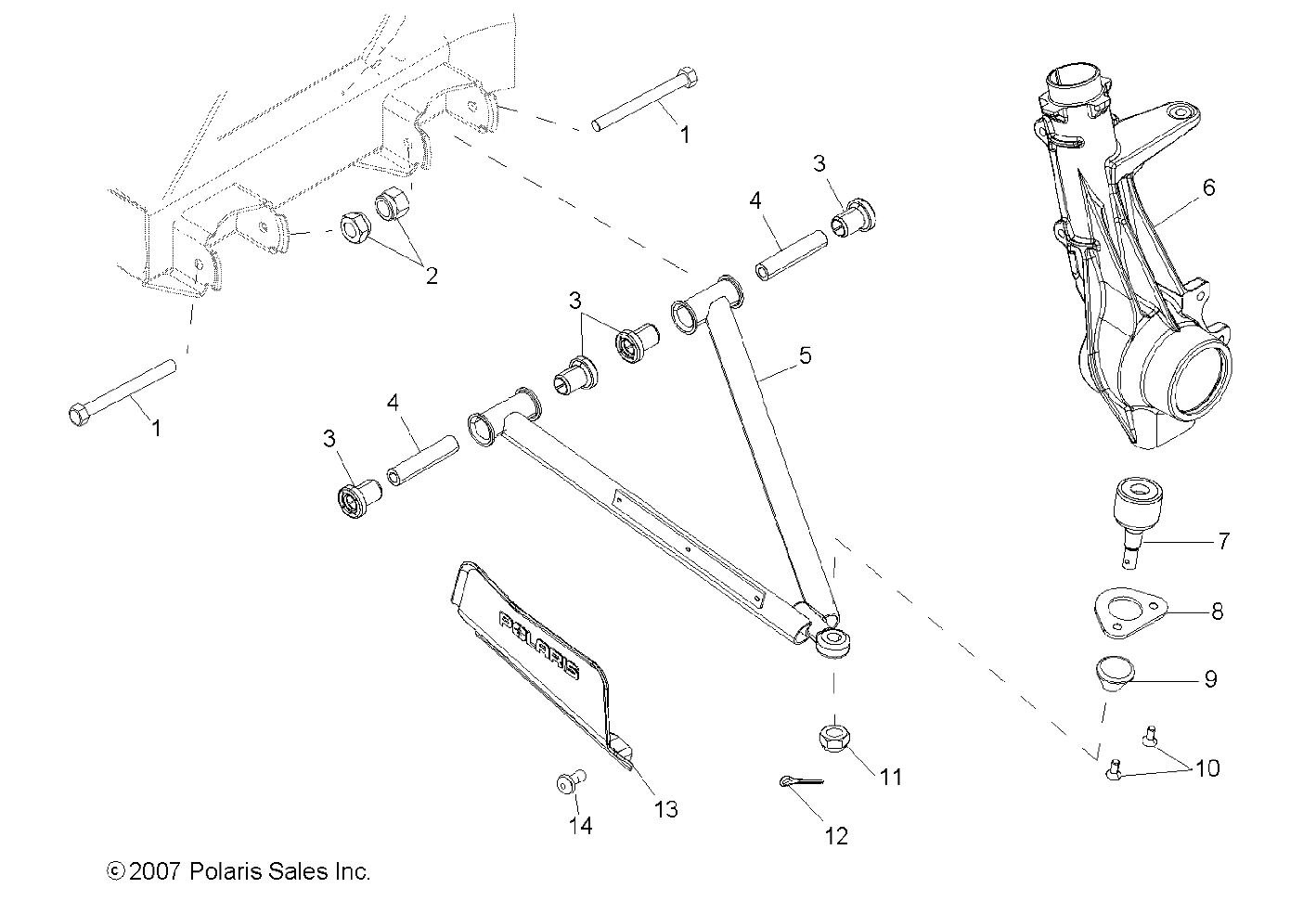 Part Number : 1823299 ASM-HUBSTRUT LH