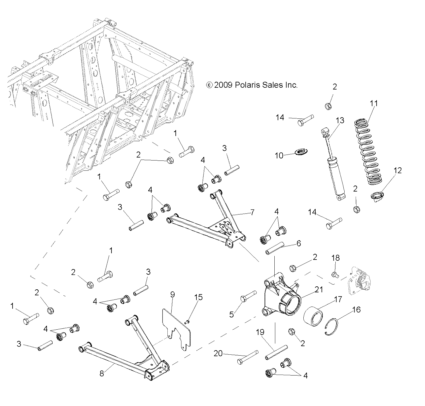 Part Number : 7043556 REAR SHOCK