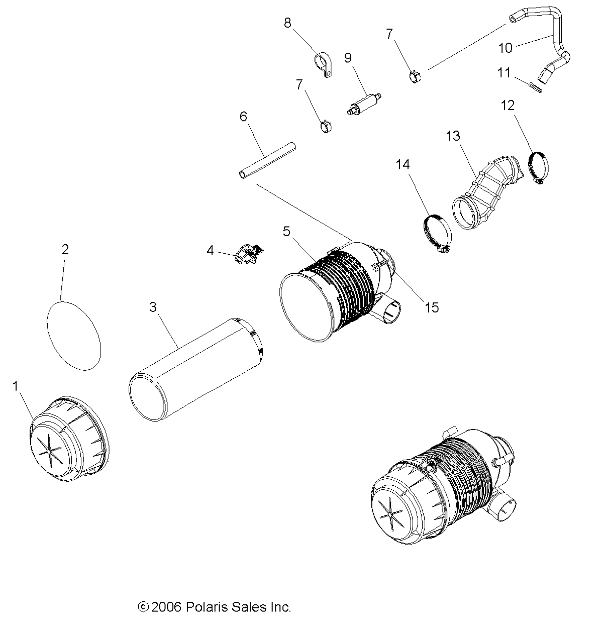 Foto diagrama Polaris que contem a peça 5413062