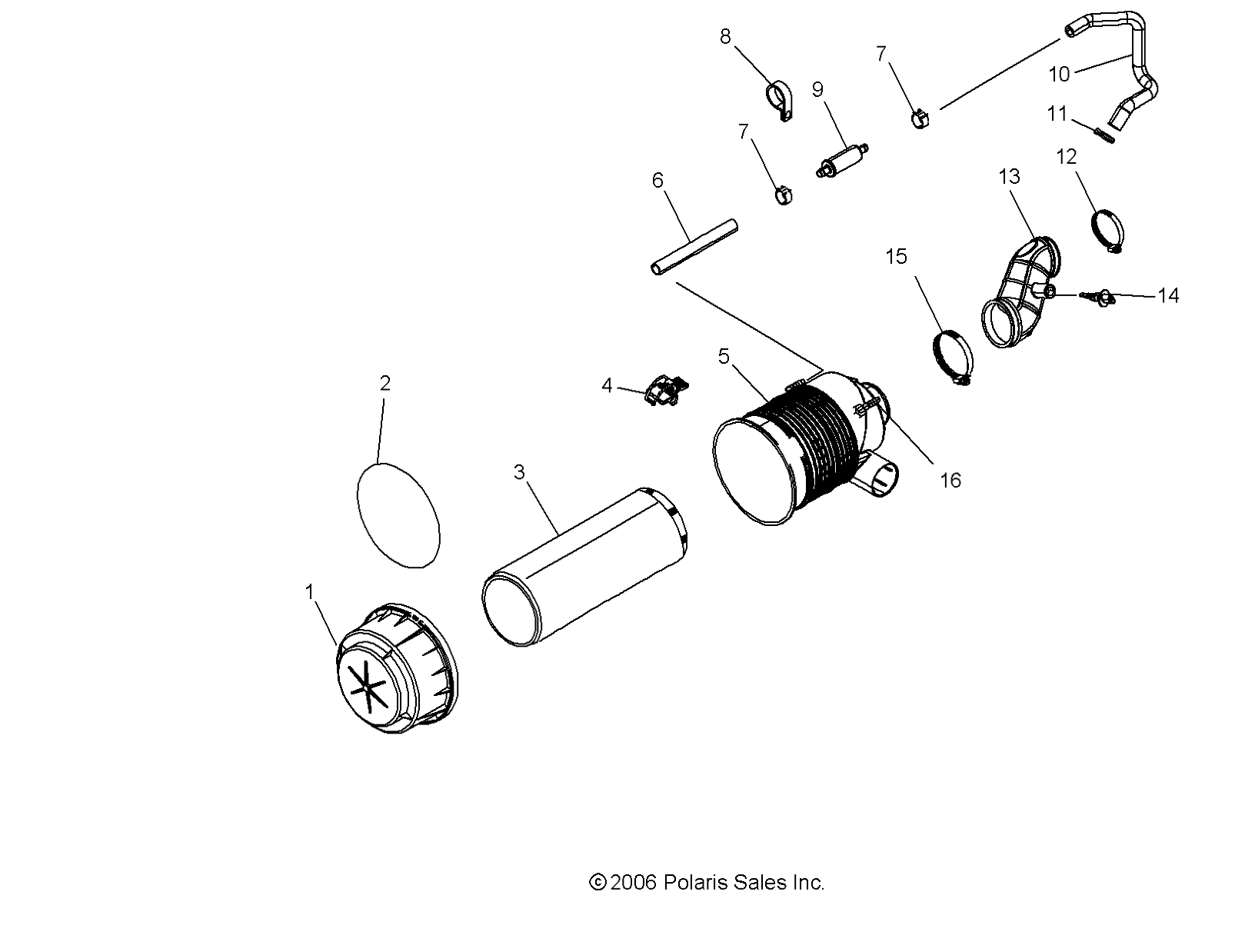 Foto diagrama Polaris que contem a peça 7710571