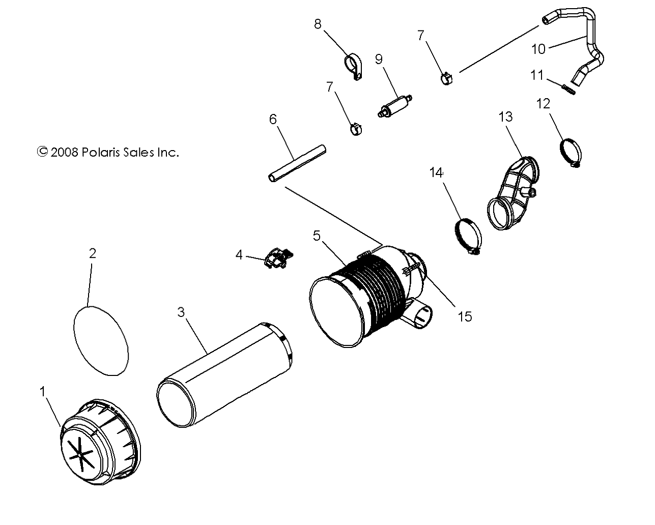 Foto diagrama Polaris que contem a peça 1203353