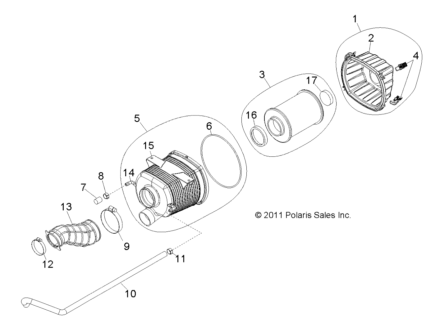 Foto diagrama Polaris que contem a peça 1240482