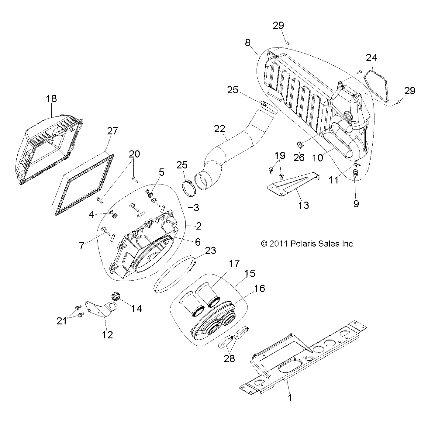 Part Number : 1240698 MAIN AIR INTAKE ASSEMBLY