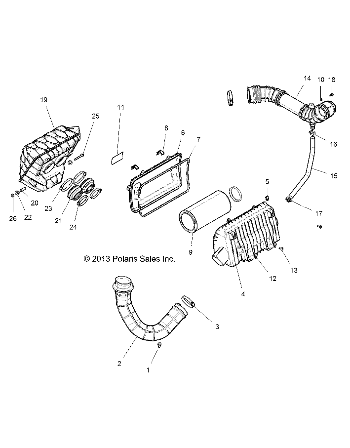 Foto diagrama Polaris que contem a peça 7180017