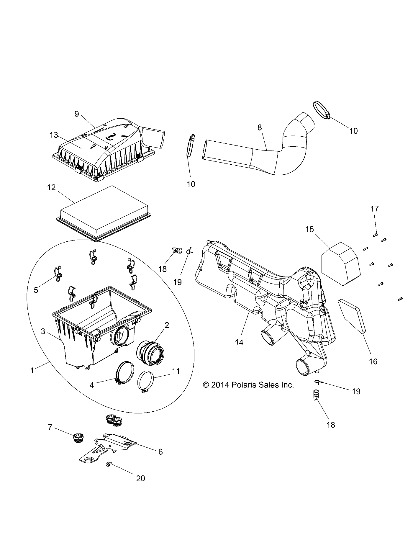 Part Number : 5415098 INTAKE HOSE  ENGINE