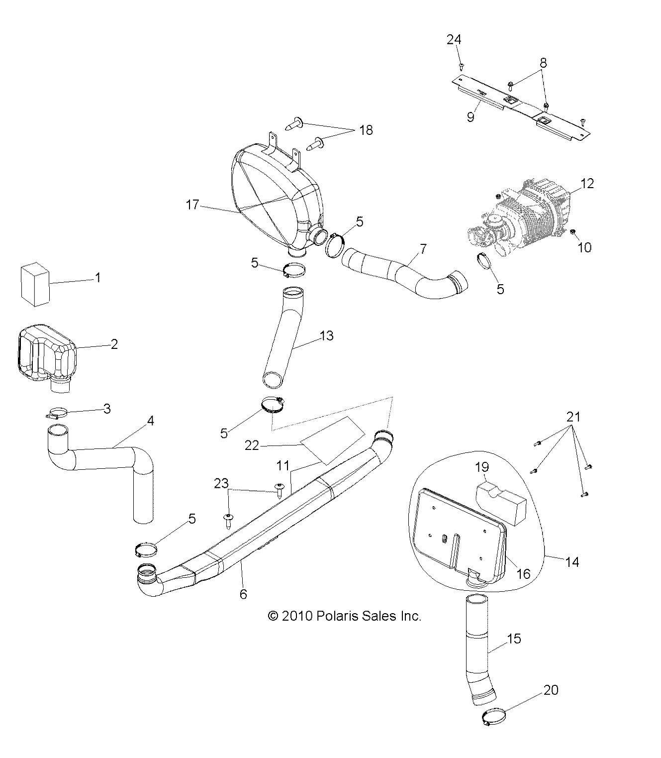 Part Number : 5254060-329 BRKT-MOUNT AIRBOX BLK