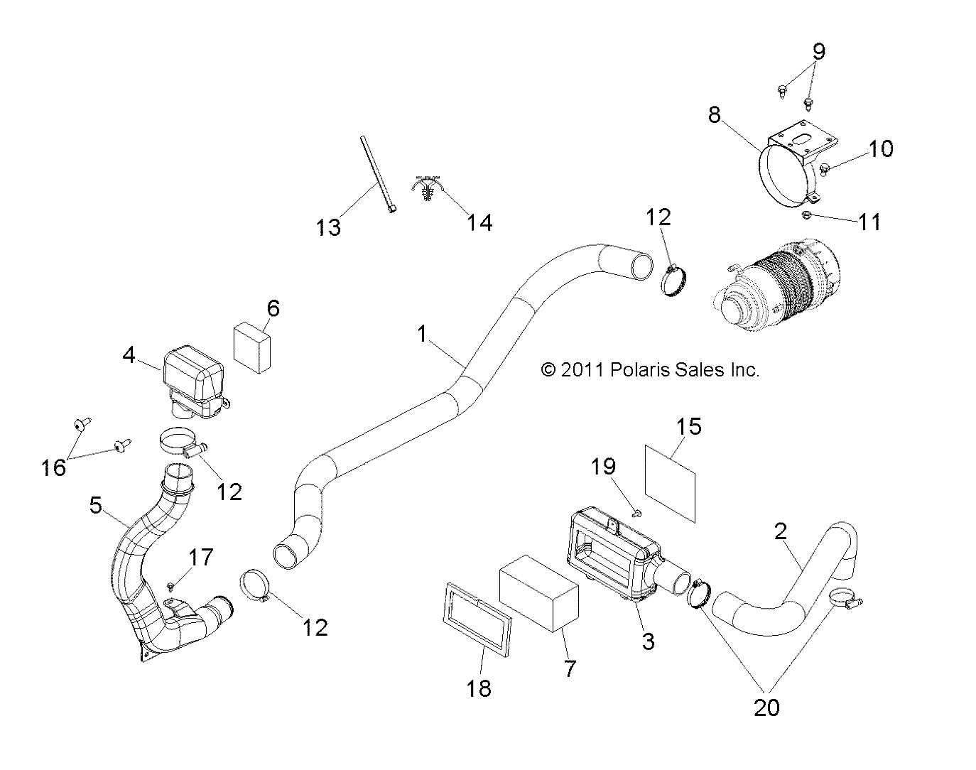 Part Number : 1911740 HOSE-AIRBOX REAR / RL HUDSON