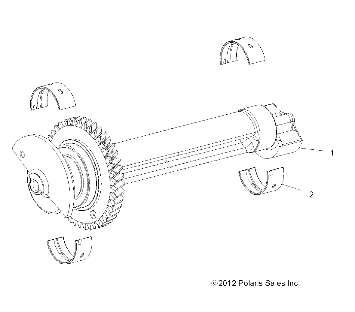 Foto diagrama Polaris que contem a peça 3514756