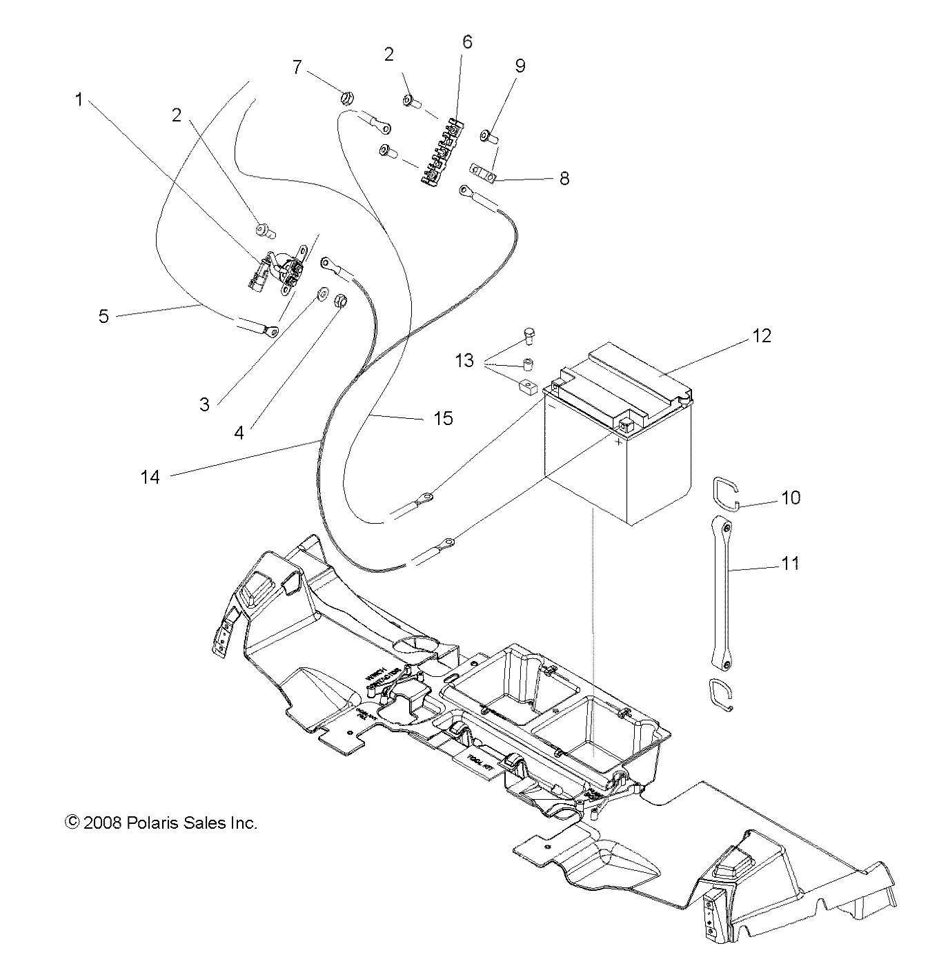 Part Number : 5411054 RUBBER STRAP  BATTERY