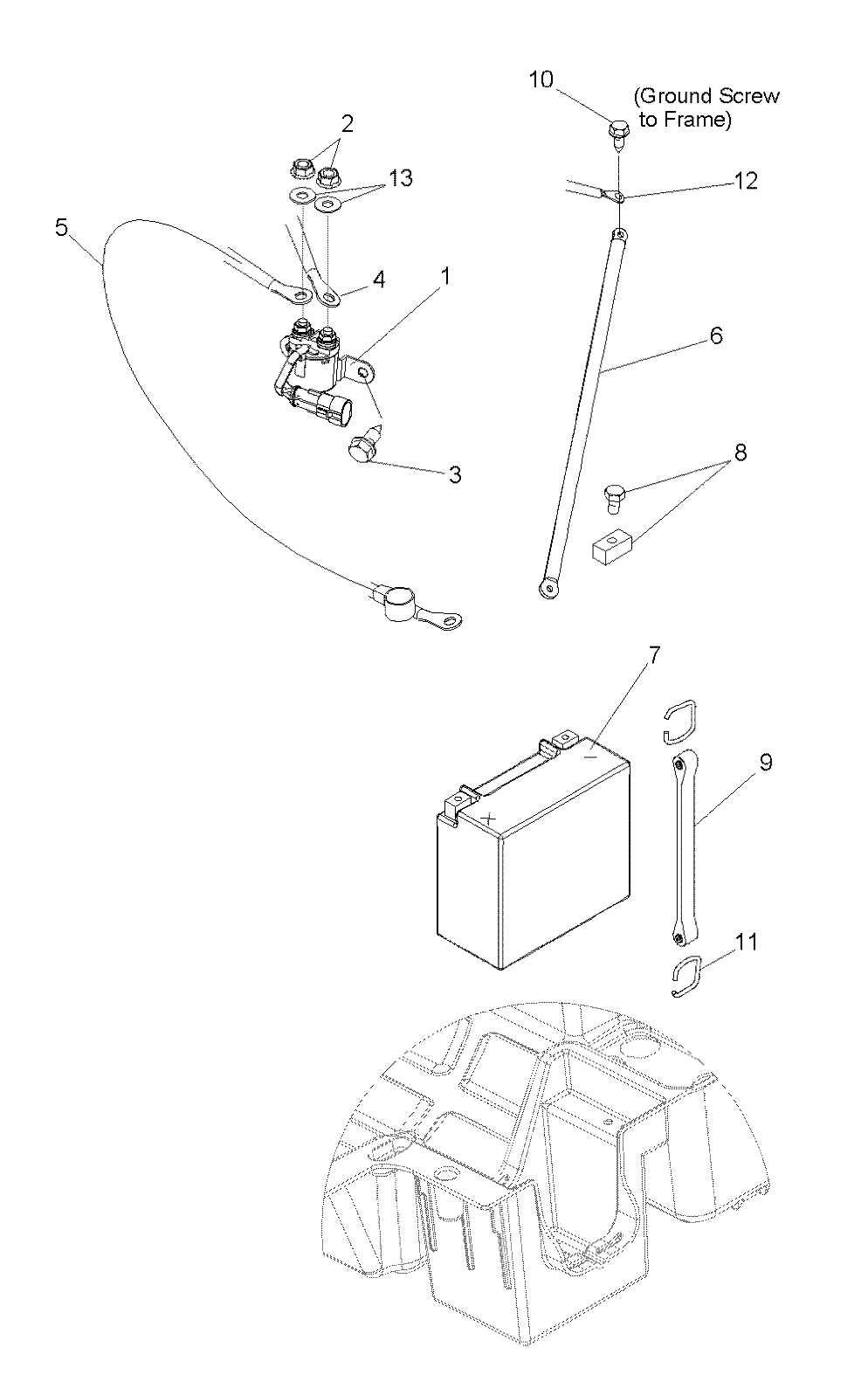 Foto diagrama Polaris que contem a peça 4011499