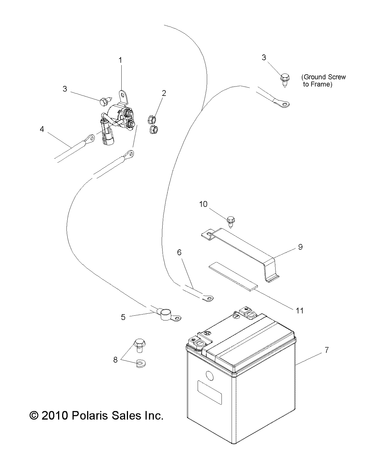 Part Number : 4011096 STARTER SOLENOID CABLE  35.5 I