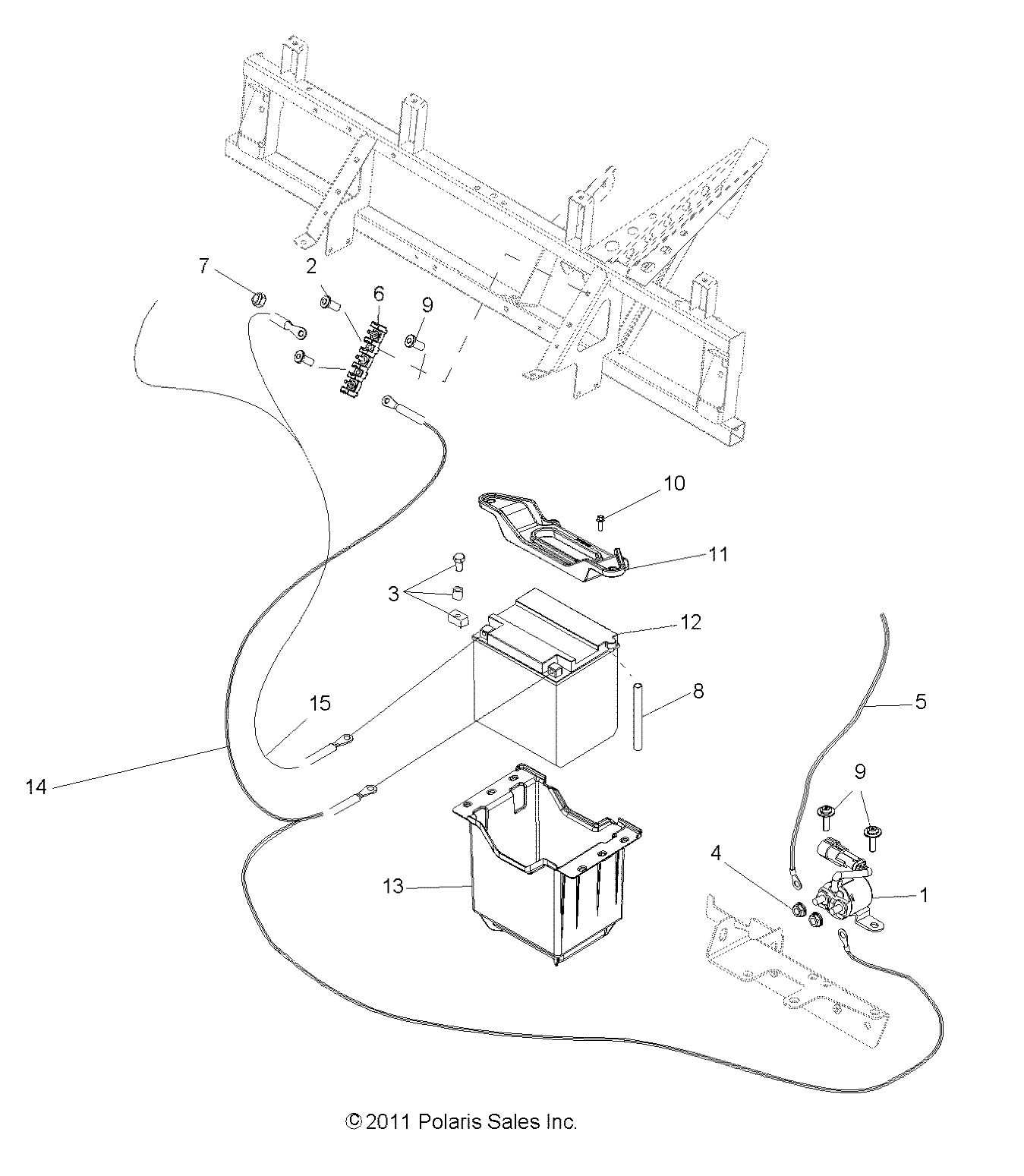 Foto diagrama Polaris que contem a peça 5434037