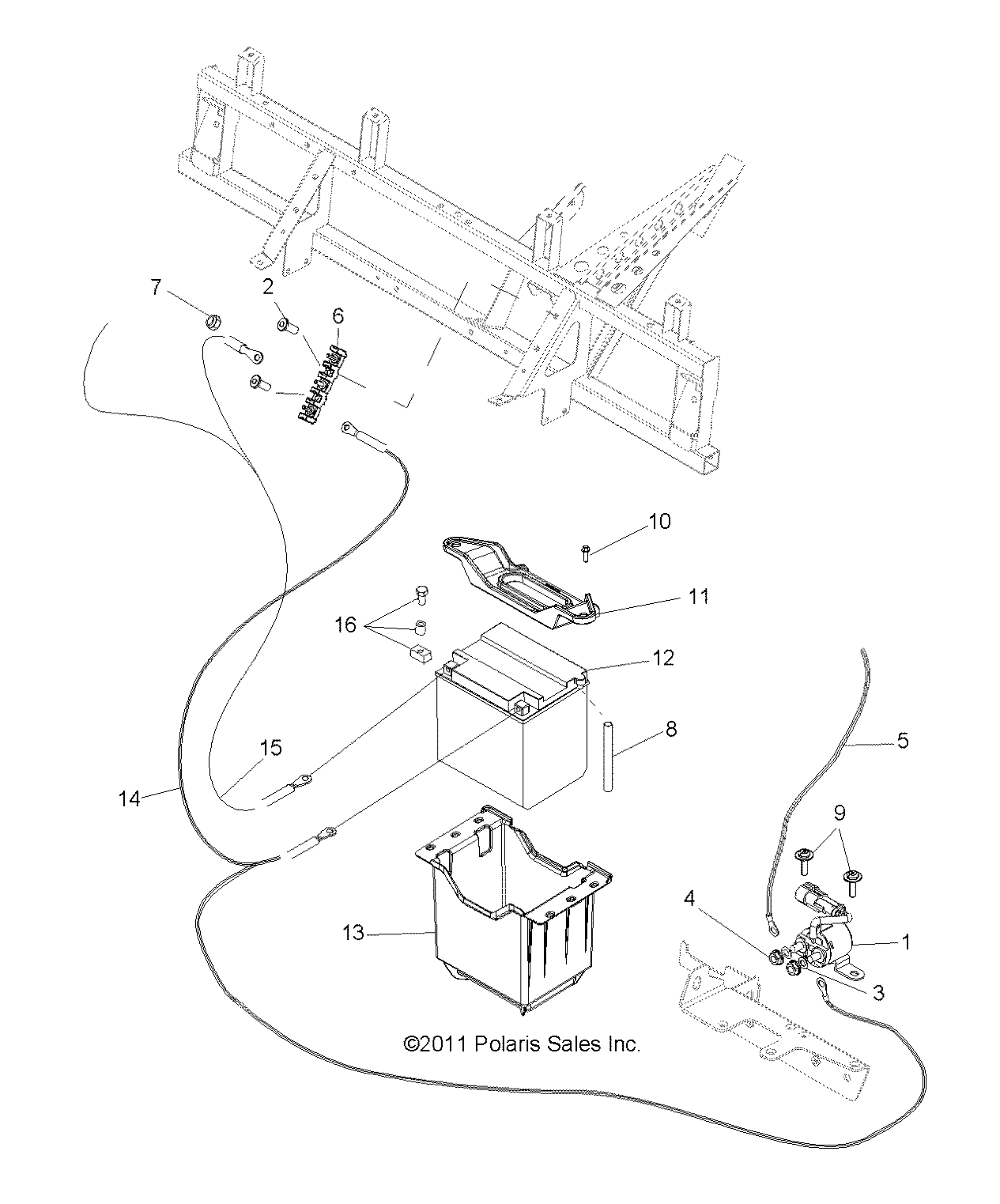 Part Number : 5438776 BATTERY STRAP