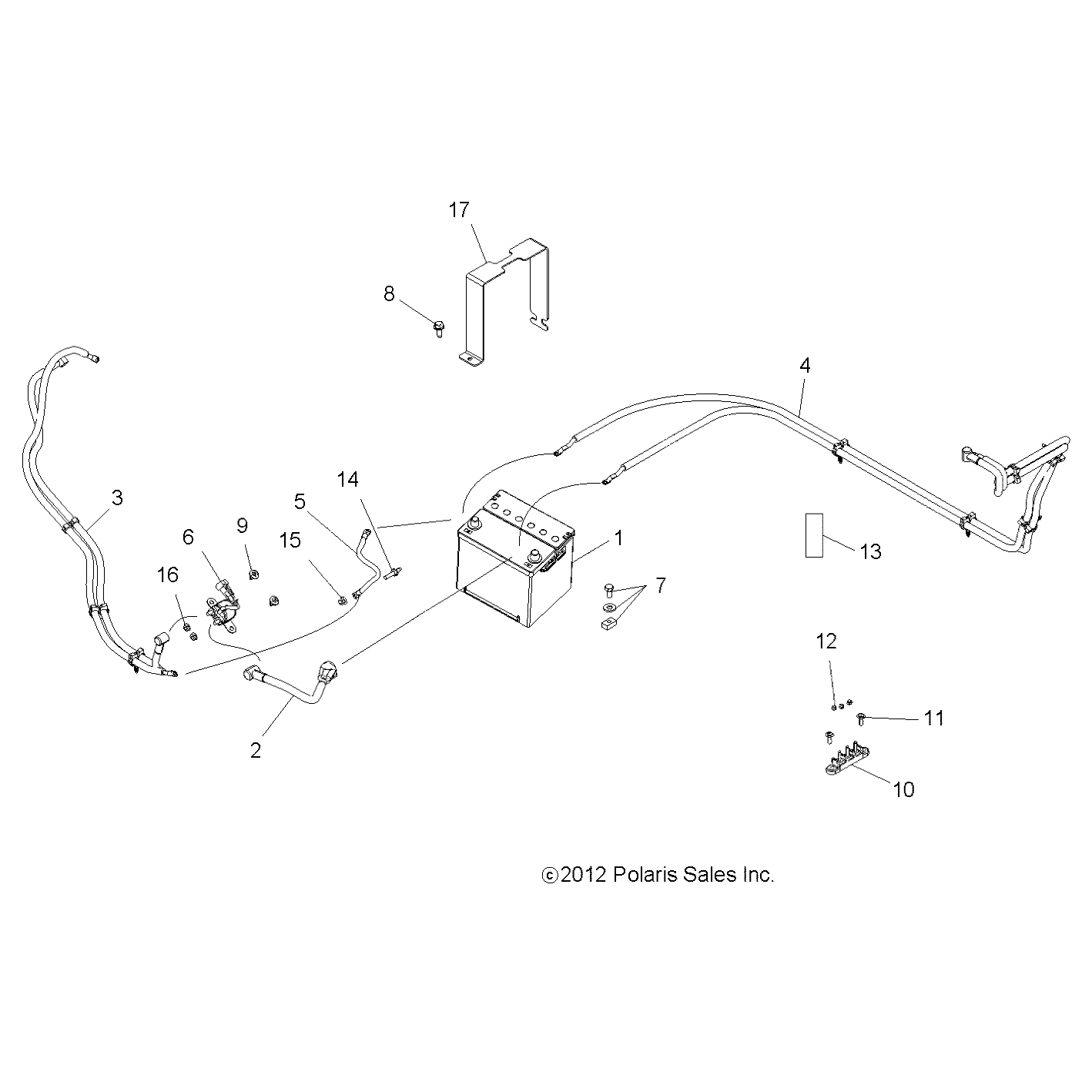 Part Number : 4014049 CABLE-BAT TO GND