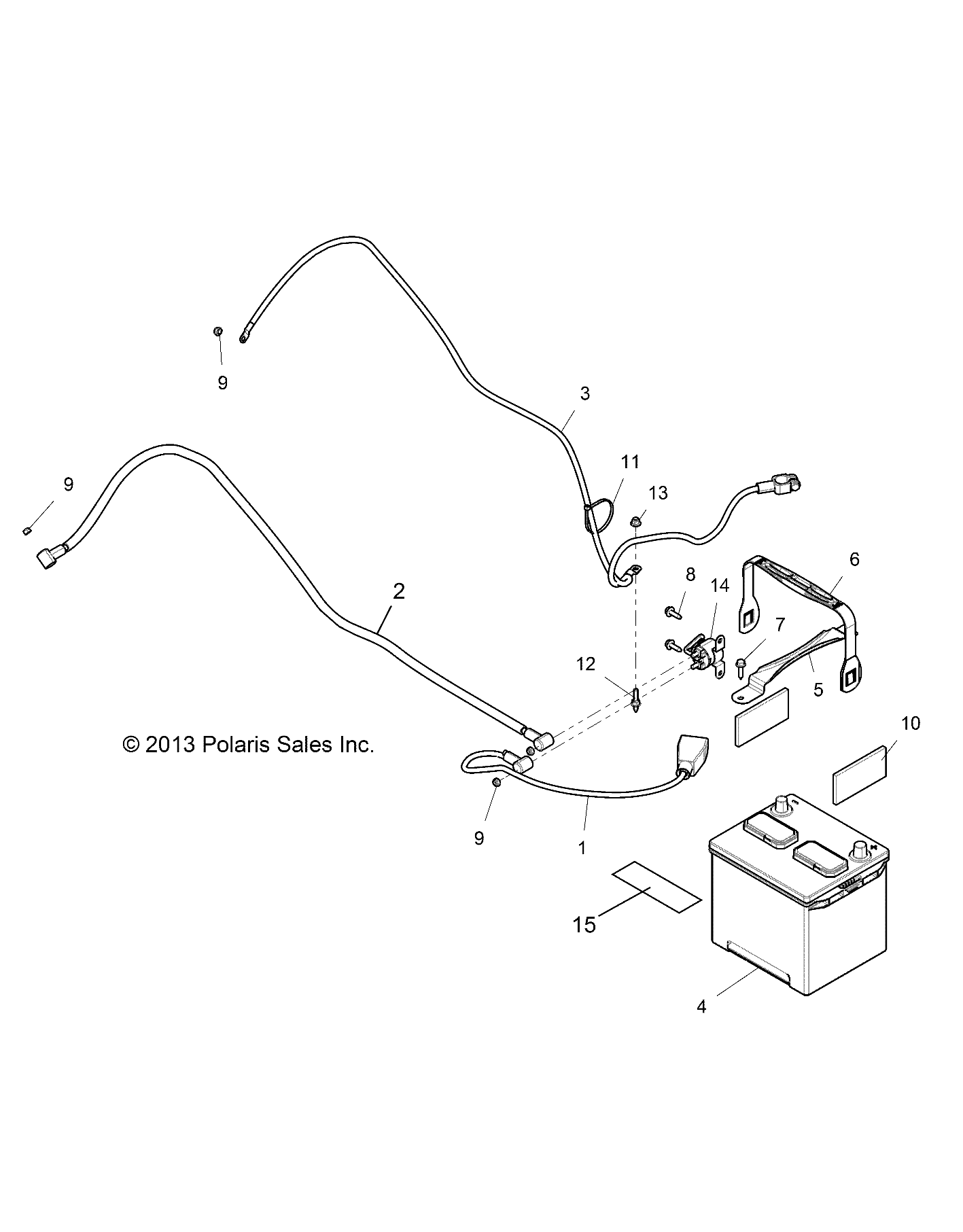 Part Number : 4014491 CABLE-START TO SOLENOID