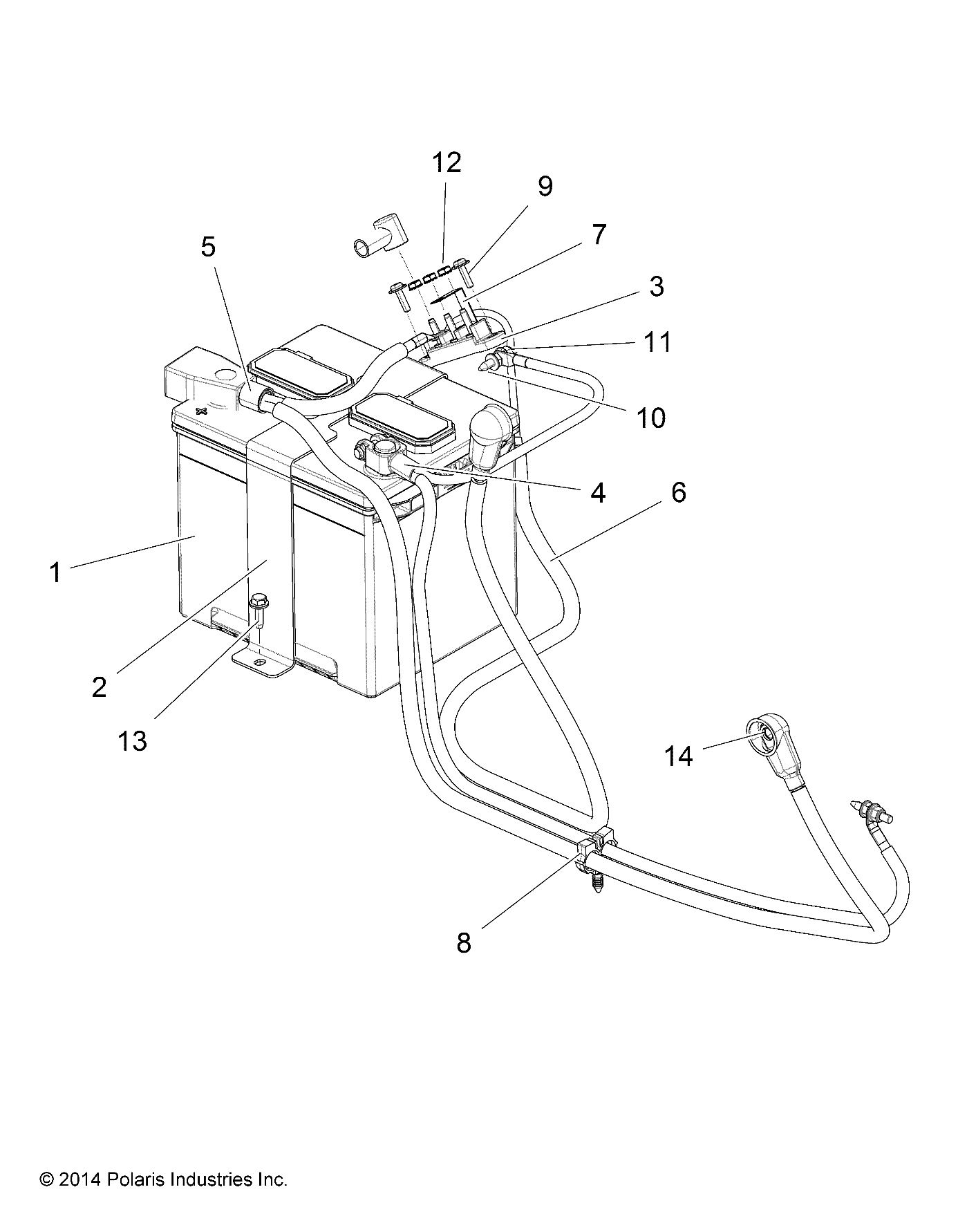 Part Number : 5261695 BATTERY STRAP BRACKET  MUD