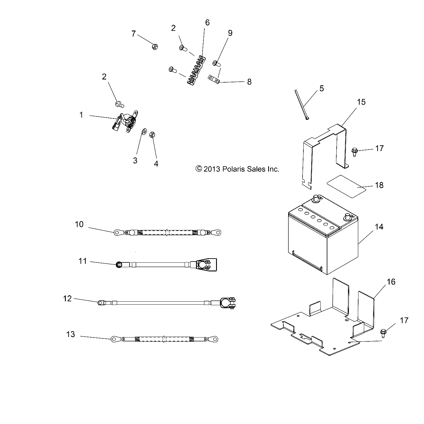 Foto diagrama Polaris que contem a peça 5248659